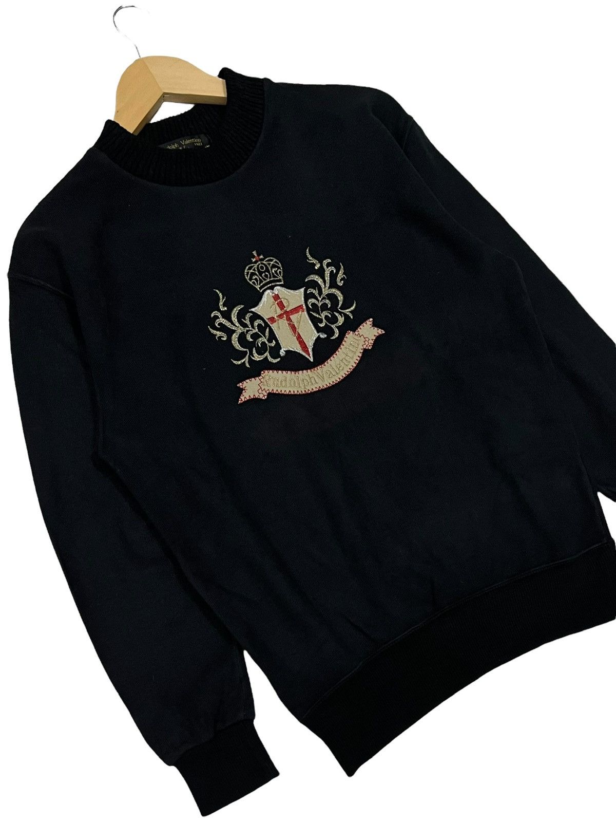 Giovanni Valentino × Valentino VINTAGE RUDOLPH VALENTINO EMBROIDERY SPELL OUT BIG LOGO Size US M / EU 48-50 / 2 - 8 Thumbnail