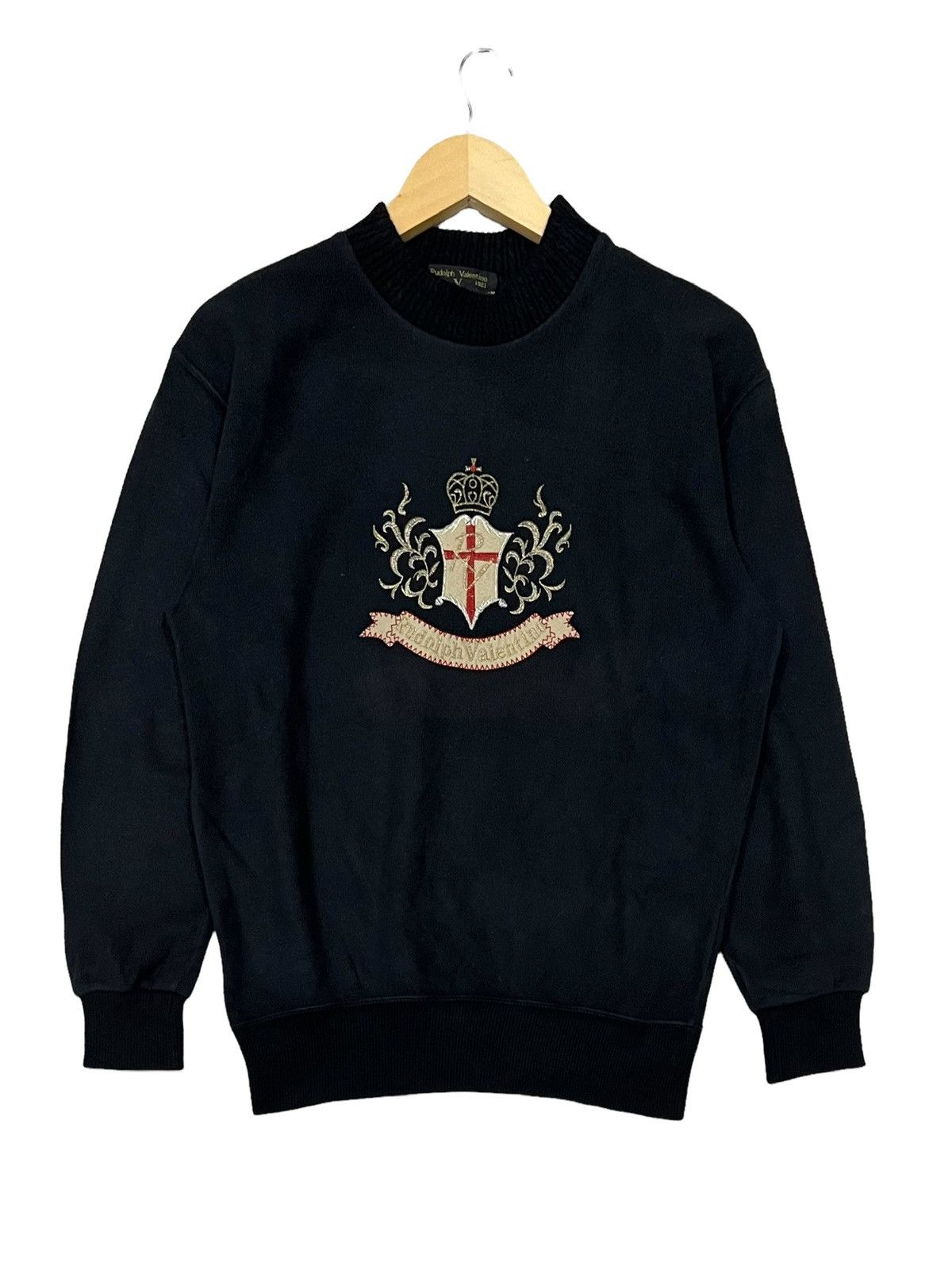 Giovanni Valentino × Valentino VINTAGE RUDOLPH VALENTINO EMBROIDERY SPELL OUT BIG LOGO Size US M / EU 48-50 / 2 - 2 Thumbnail