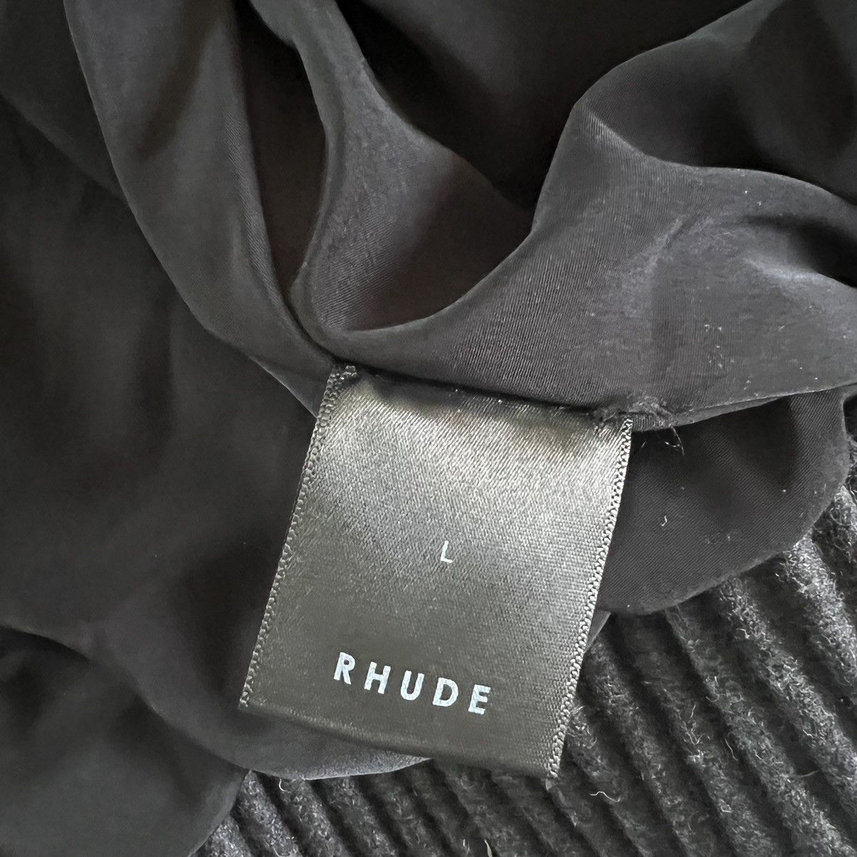 Rhude Rhude Leather and Wool Varsity Jacket Size US L / EU 52-54 / 3 - 4 Thumbnail