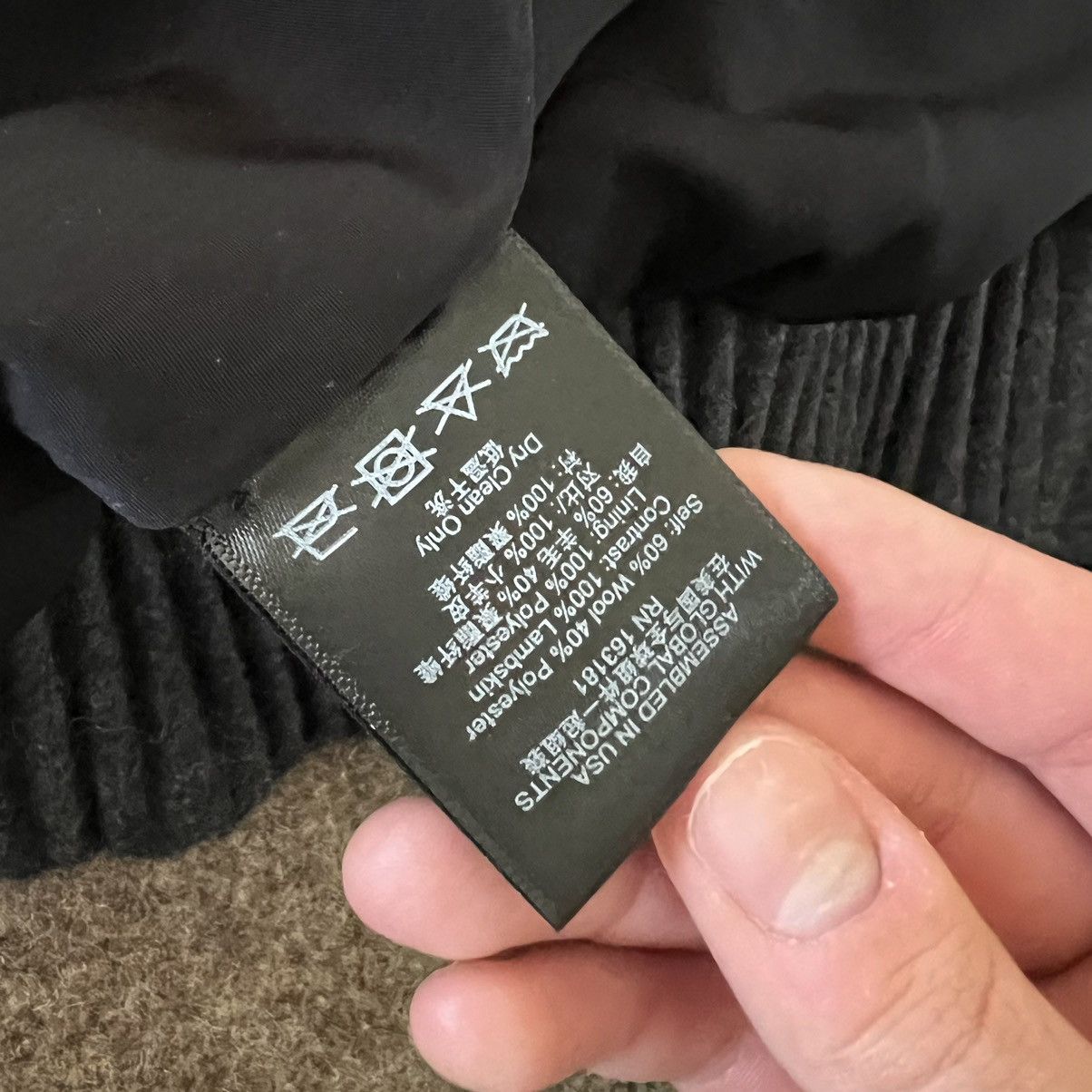 Rhude Rhude Leather and Wool Varsity Jacket Size US L / EU 52-54 / 3 - 5 Thumbnail