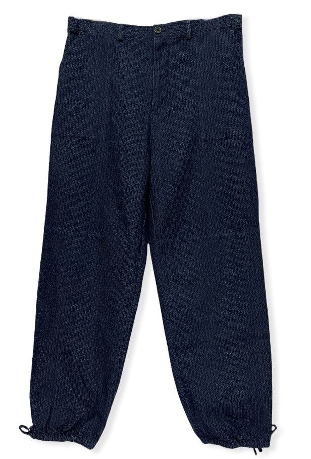 Indigo × Japanese Brand × Vintage WEDA Indigo Wide Baggy Drawstring Leg Pants Yohji’s Style Size US 34 / EU 50 - 1 Thumbnail