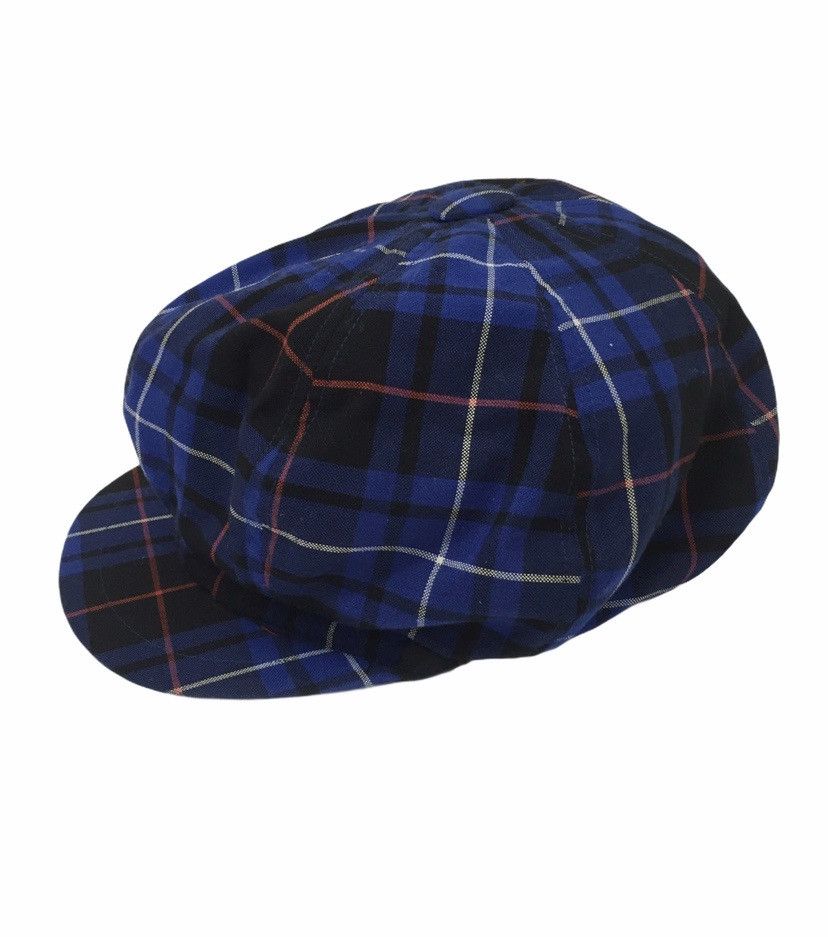 Super Lovers Superlovers Japan skull cross bone tartan hat Size ONE SIZE - 2 Thumbnail