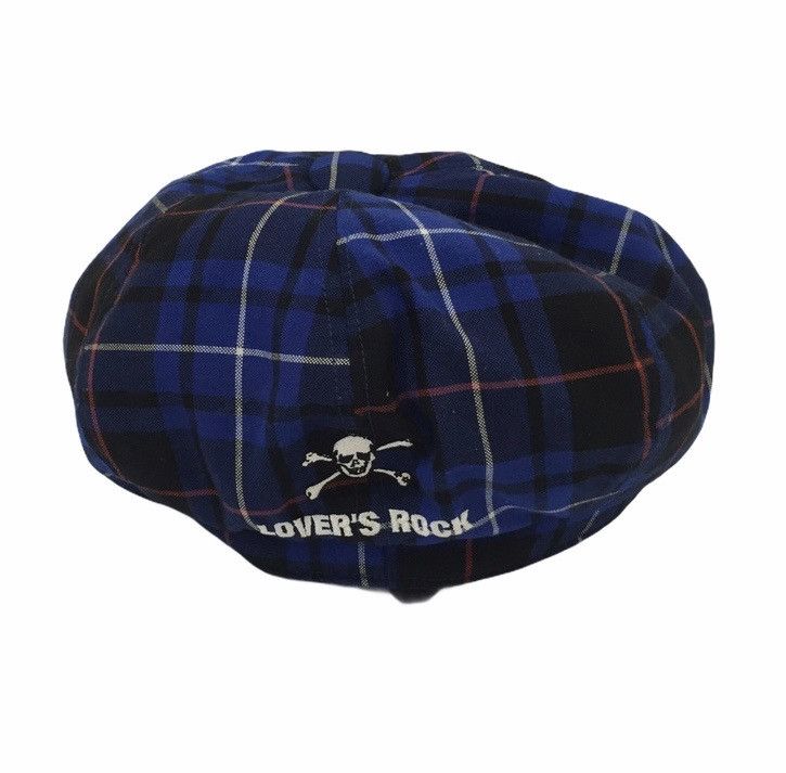 Super Lovers Superlovers Japan skull cross bone tartan hat Size ONE SIZE - 3 Thumbnail