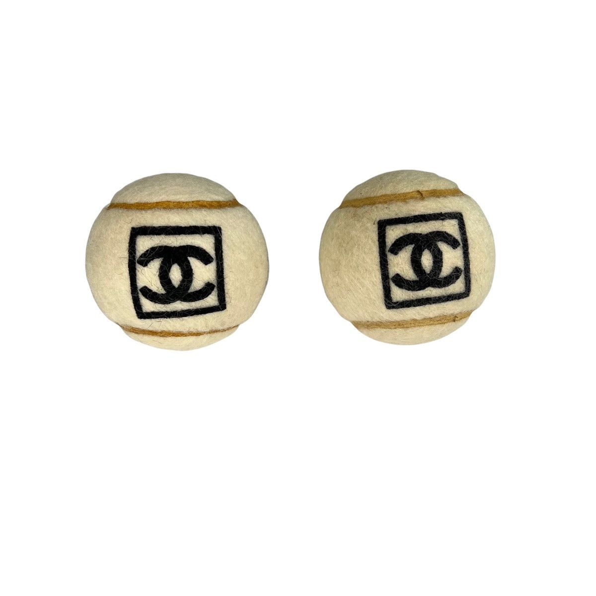 image of Chanel Sport Vintage Tennis Ball Set in White, Women's