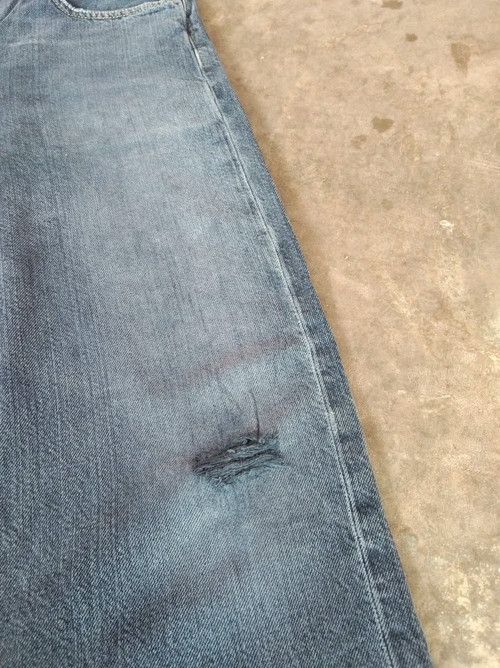 Levi's × Vintage Vintage Levis 501 Straight Leg Distressed Jeans 36x30 Size US 36 / EU 52 - 3 Thumbnail