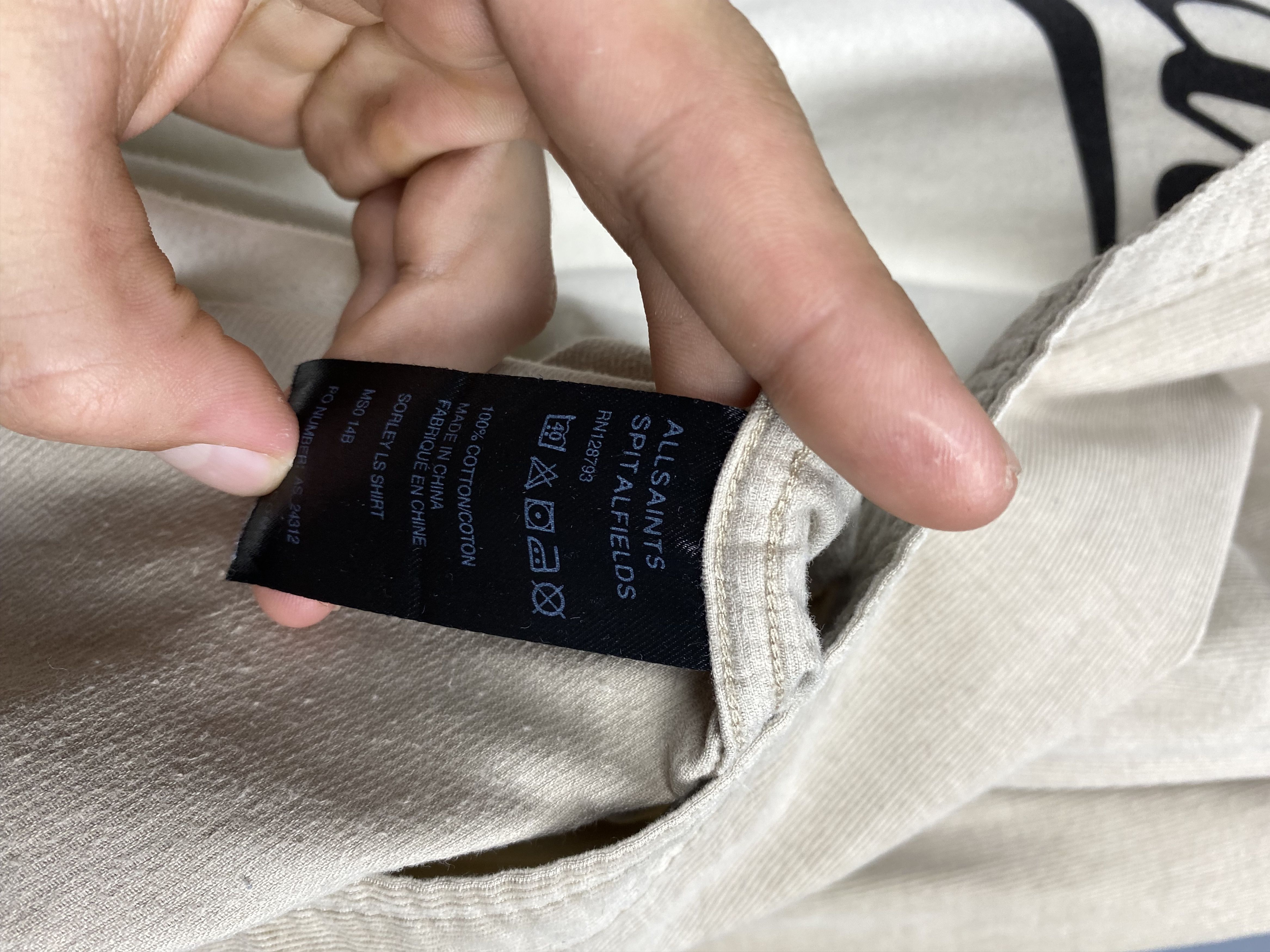 Allsaints × Flannel Allsaints Mens Sorley Flannel Corduroy Shirt Size M Size US M / EU 48-50 / 2 - 5 Thumbnail