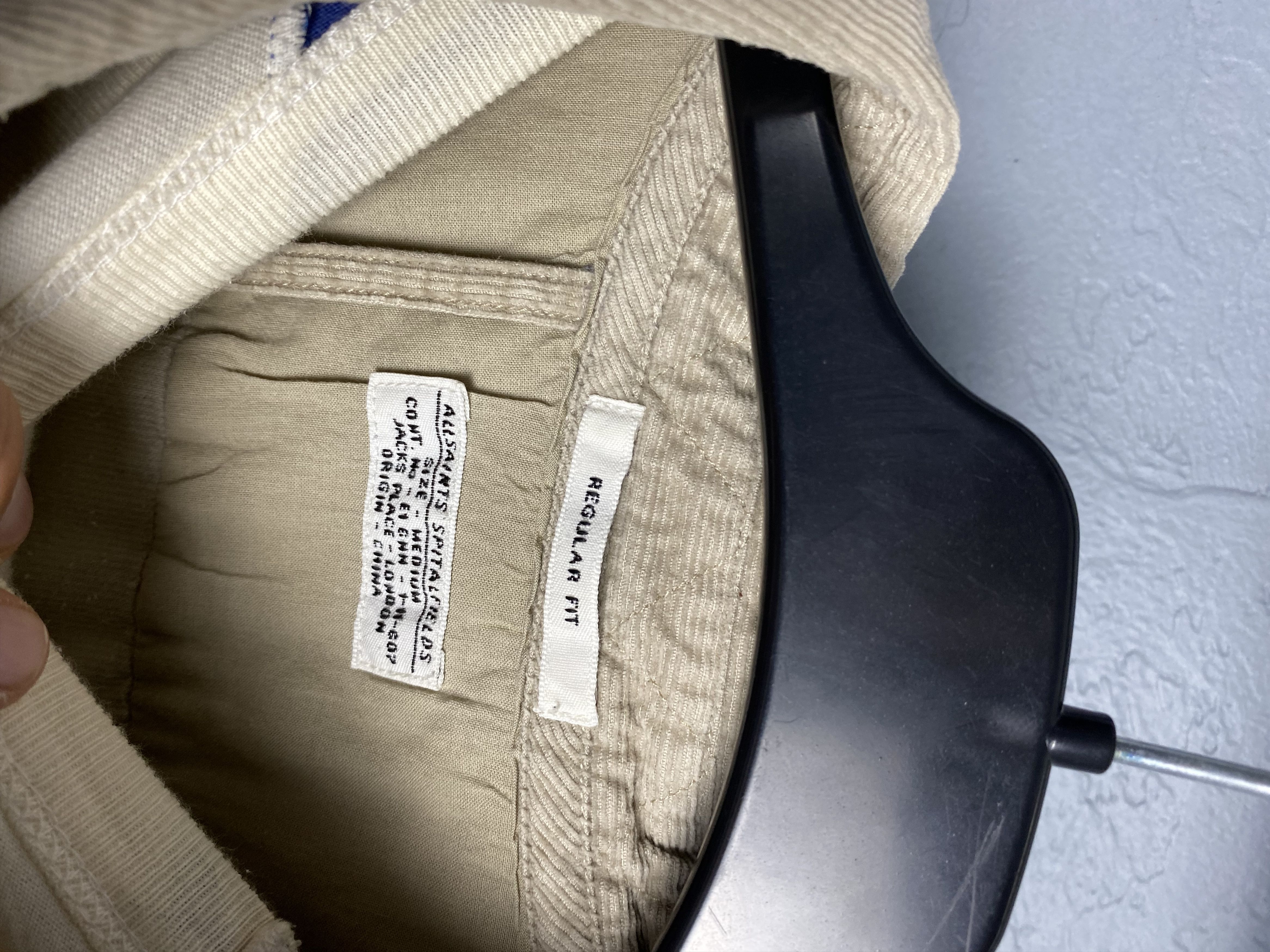 Allsaints × Flannel Allsaints Mens Sorley Flannel Corduroy Shirt Size M Size US M / EU 48-50 / 2 - 3 Thumbnail