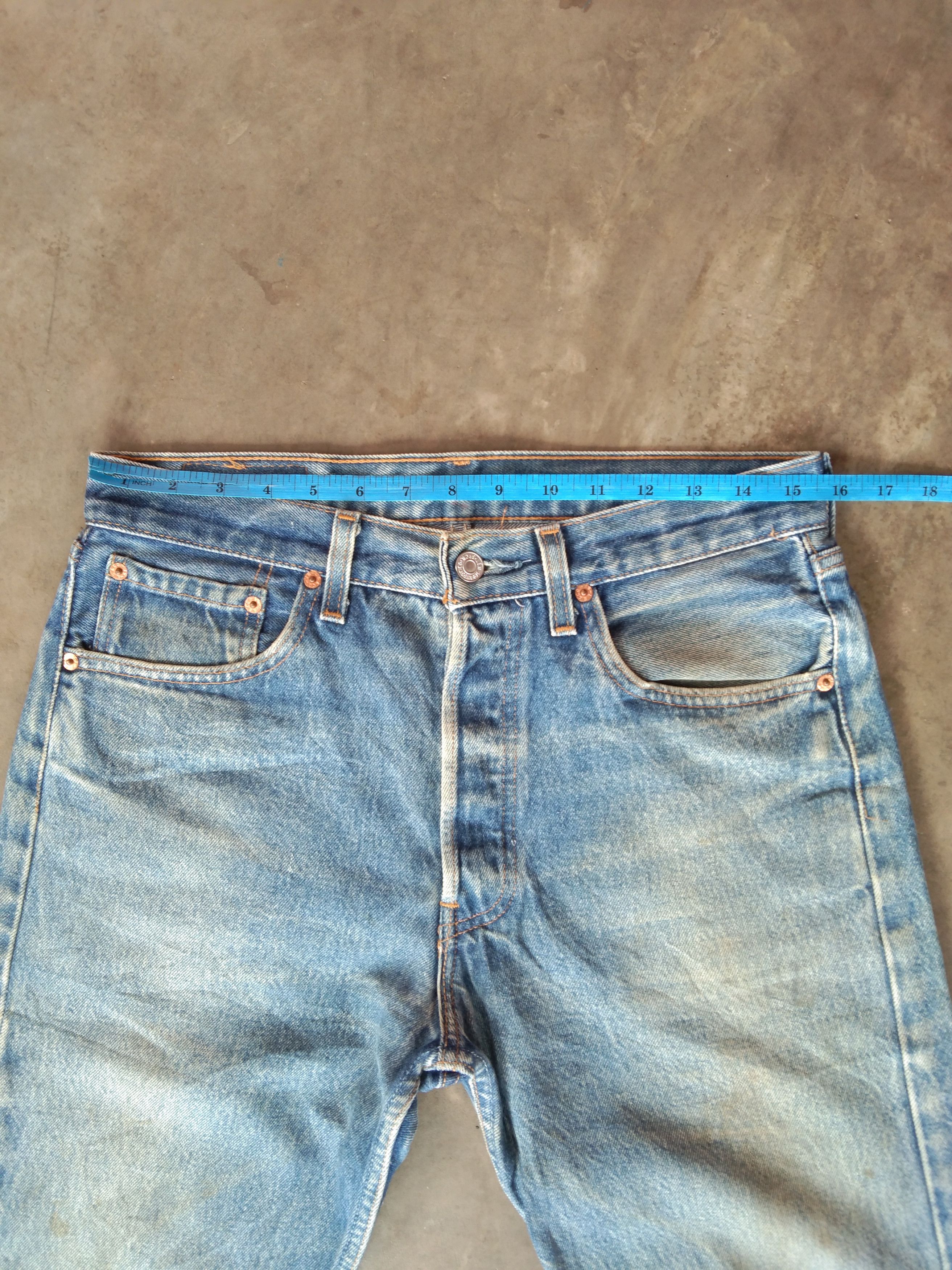 Levi's 90s Vintage Levi's 501 Made In USA Straight Distressed Jeans Size US 31 - 5 Thumbnail