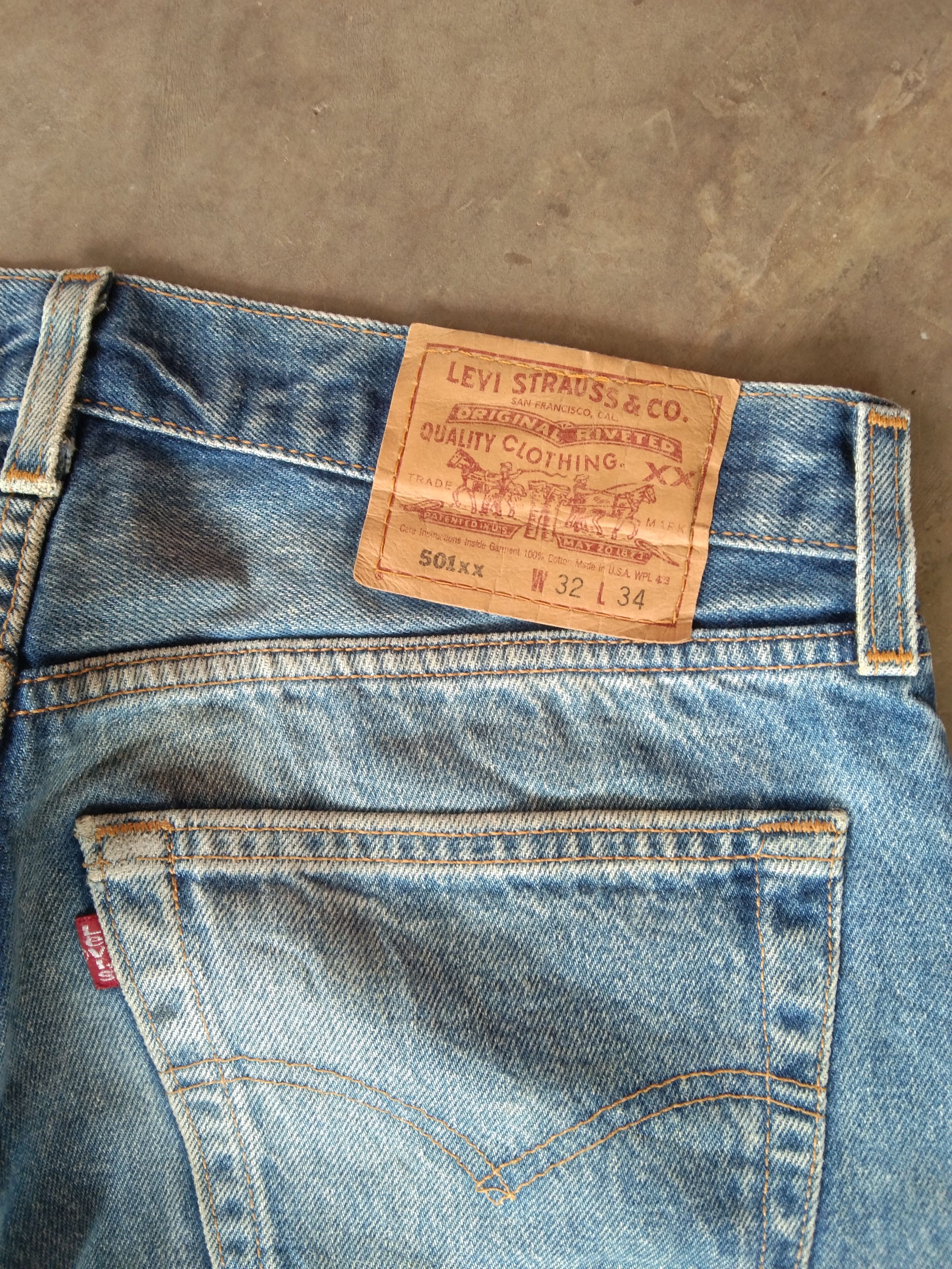 Levi's 90s Vintage Levi's 501 Made In USA Straight Distressed Jeans Size US 31 - 3 Thumbnail