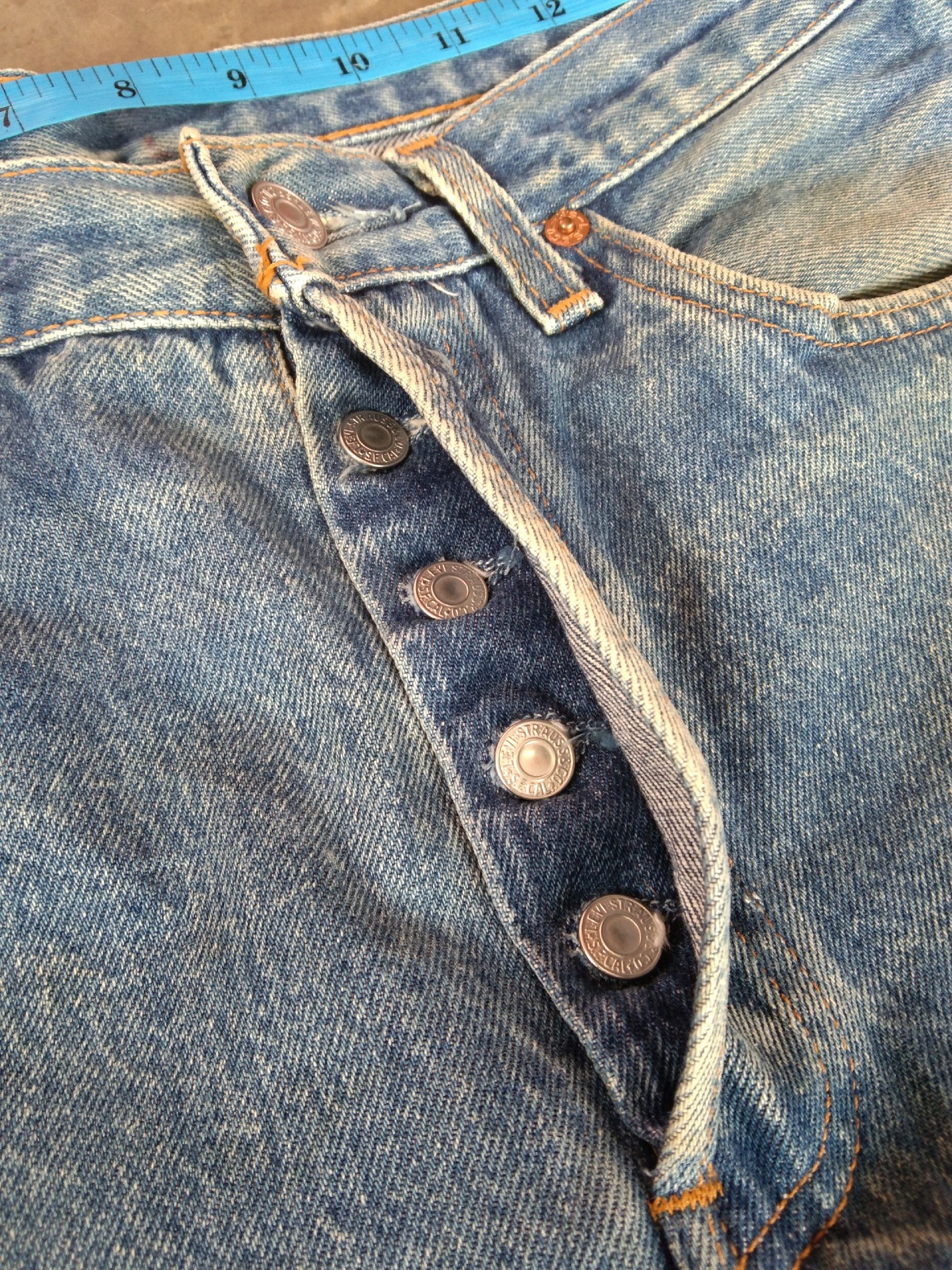 Levi's 90s Vintage Levi's 501 Made In USA Straight Distressed Jeans Size US 31 - 4 Thumbnail