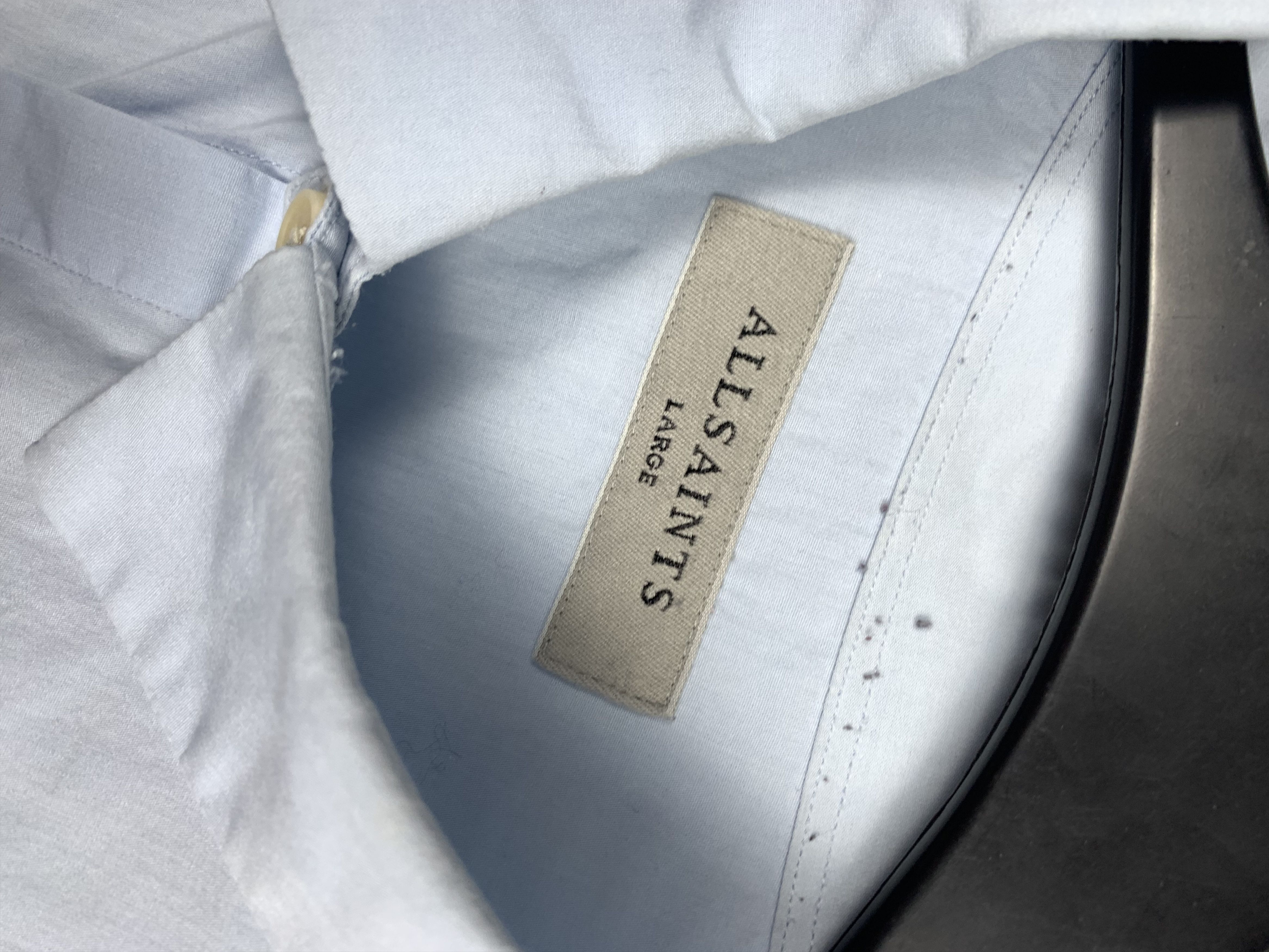 Allsaints Allsaints Hallmead Mens Long Sleeve Shirt Size L Size US L / EU 52-54 / 3 - 3 Thumbnail