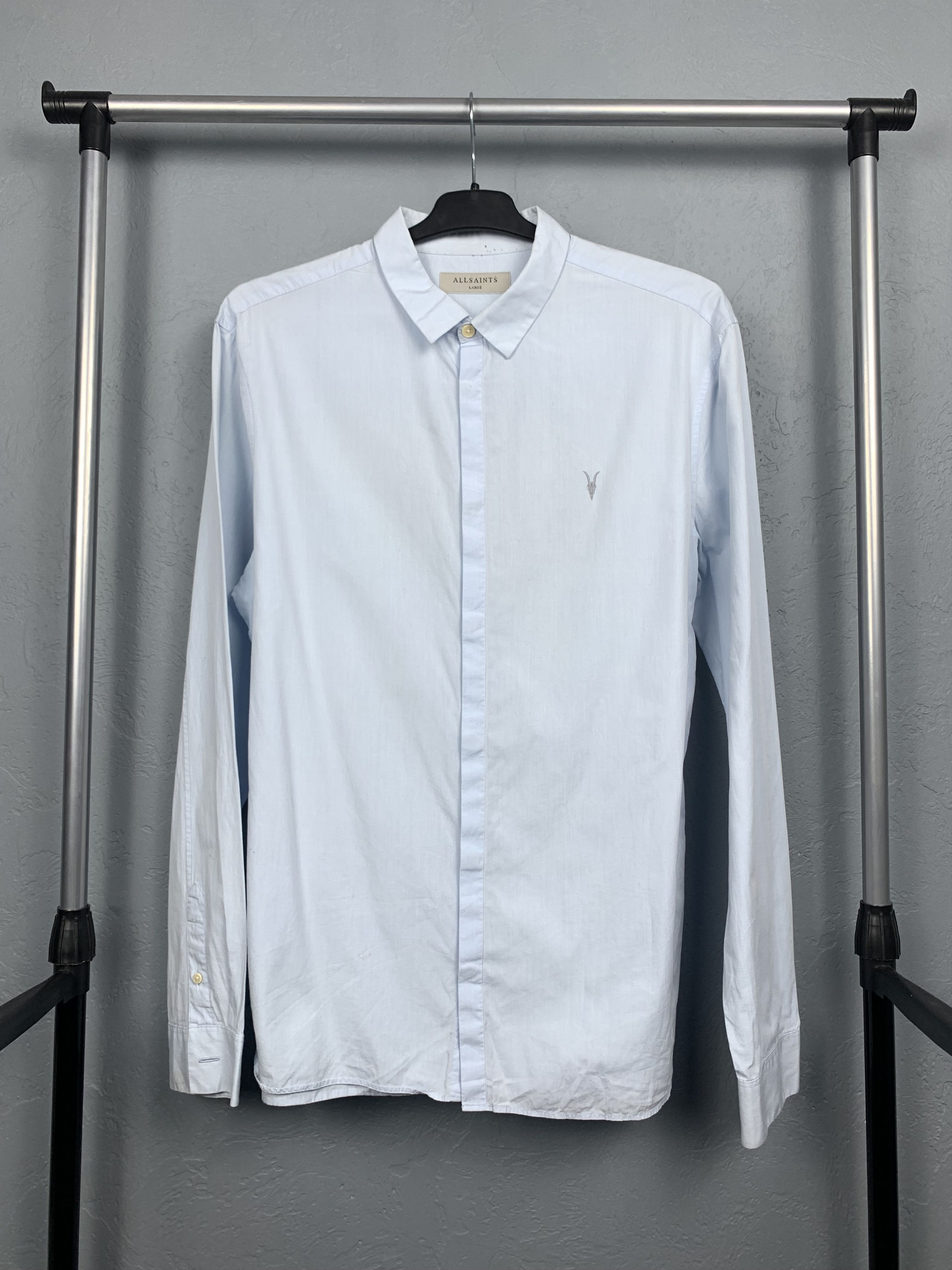 Allsaints Allsaints Hallmead Mens Long Sleeve Shirt Size L Size US L / EU 52-54 / 3 - 1 Thumbnail