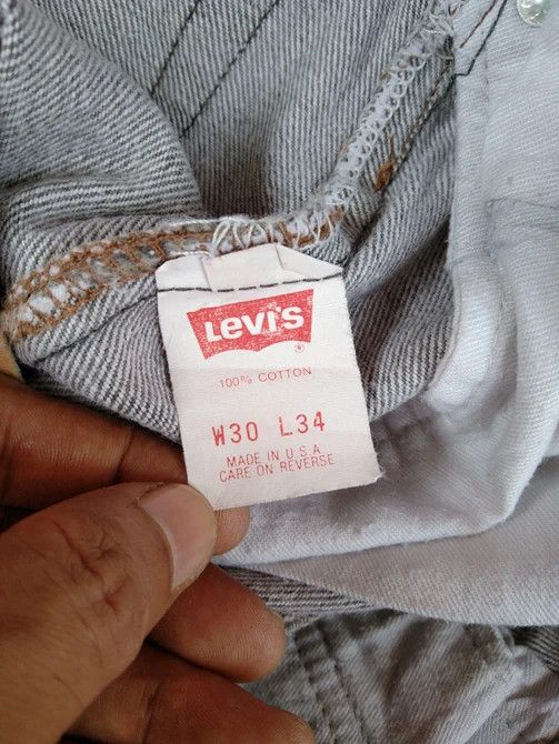 Levi's × Vintage 80s Vintage Levis 501 Grey Jeans Made In USA 29x32 Size US 29 - 8 Thumbnail