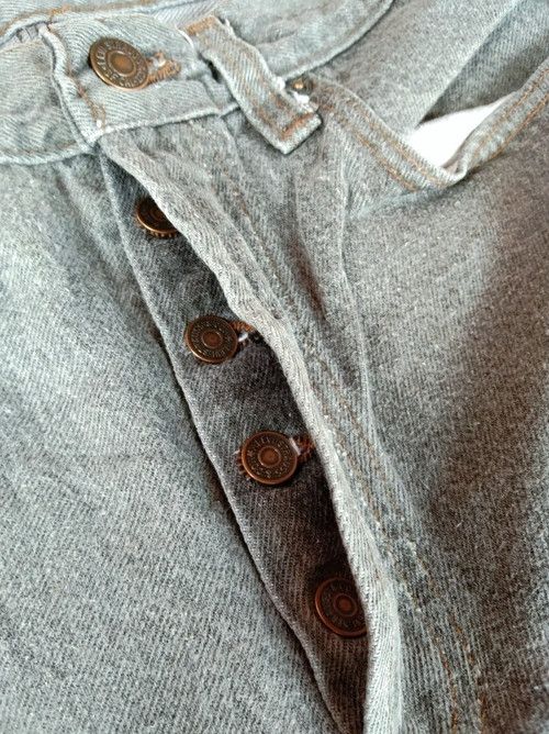Levi's × Vintage 80s Vintage Levis 501 Grey Jeans Made In USA 29x32 Size US 29 - 6 Thumbnail