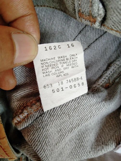 Vintage 80s Vintage Levi's 501 Grey Jeans Made In USA 29x32 | Grailed