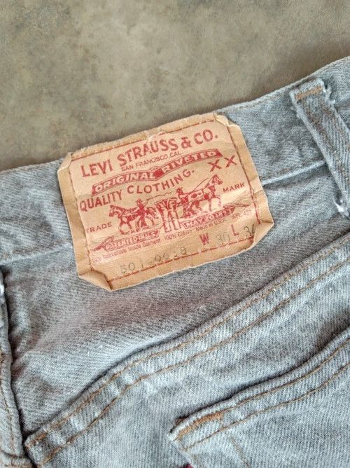 Levi's × Vintage 80s Vintage Levis 501 Grey Jeans Made In USA 29x32 Size US 29 - 3 Thumbnail