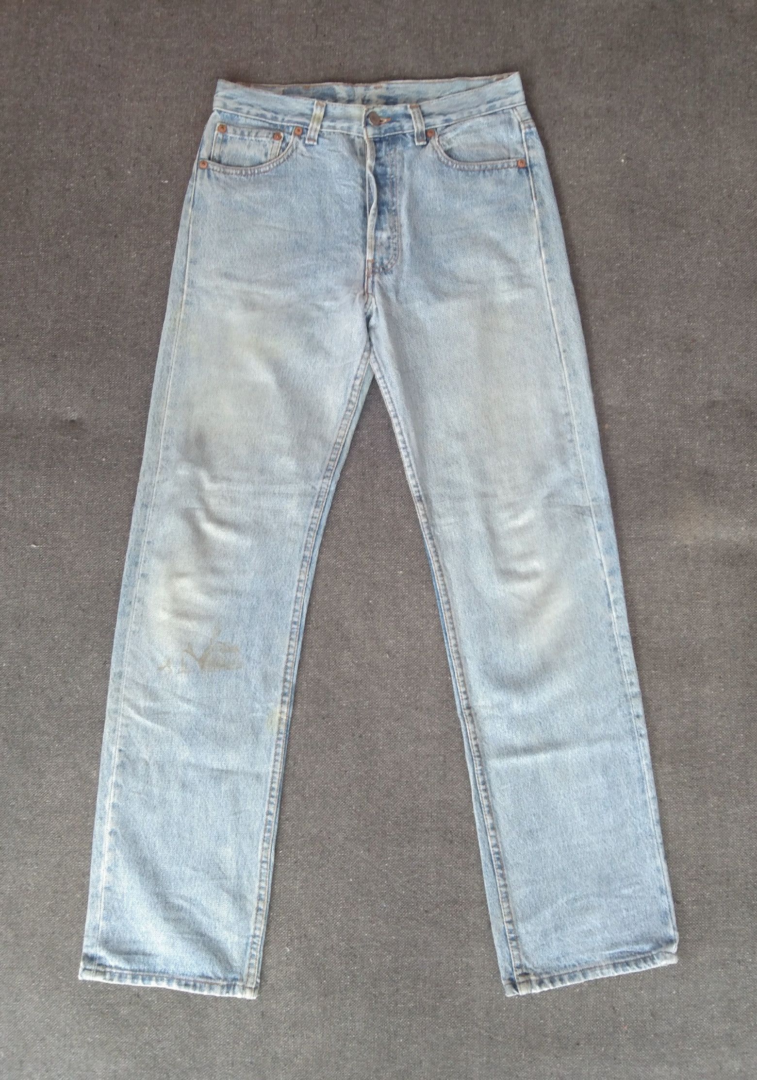Levi's 90s Vintage Levis 501 Made In USA Distressed Jeans 29x31 Size US 29 - 1 Thumbnail