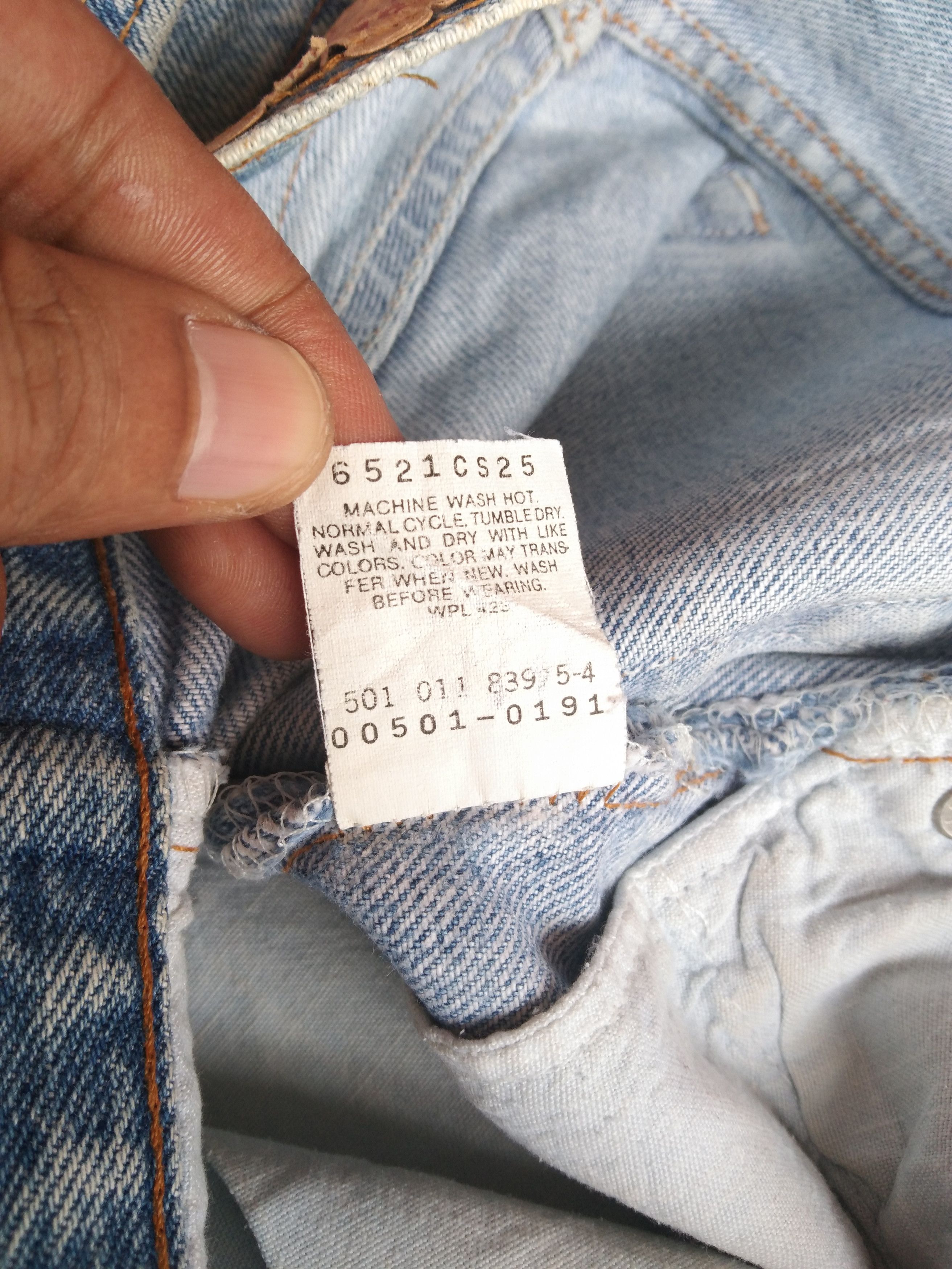 Levi's 90s Vintage Levis 501 Made In USA Distressed Jeans 29x31 Size US 29 - 11 Thumbnail