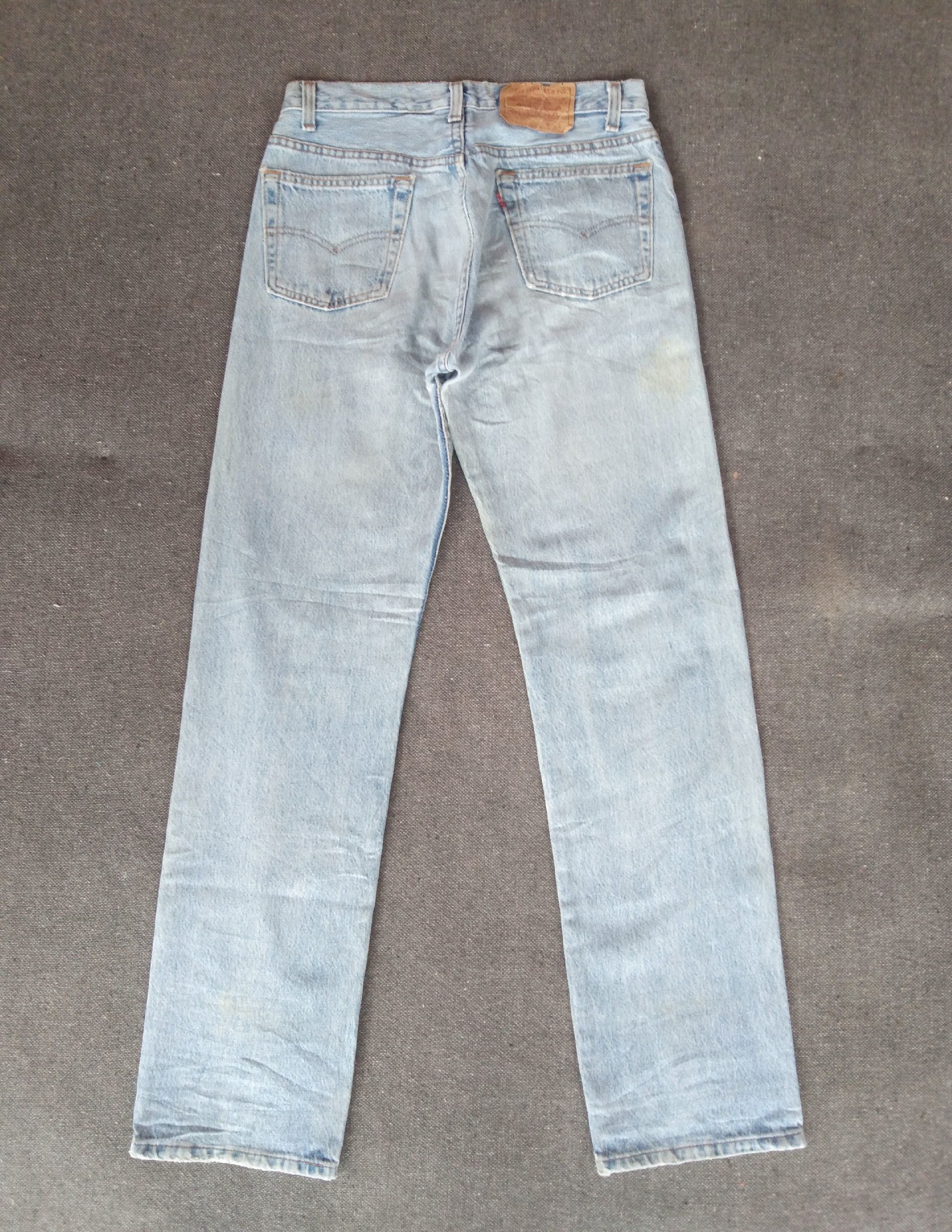 Levi's 90s Vintage Levis 501 Made In USA Distressed Jeans 29x31 Size US 29 - 2 Thumbnail