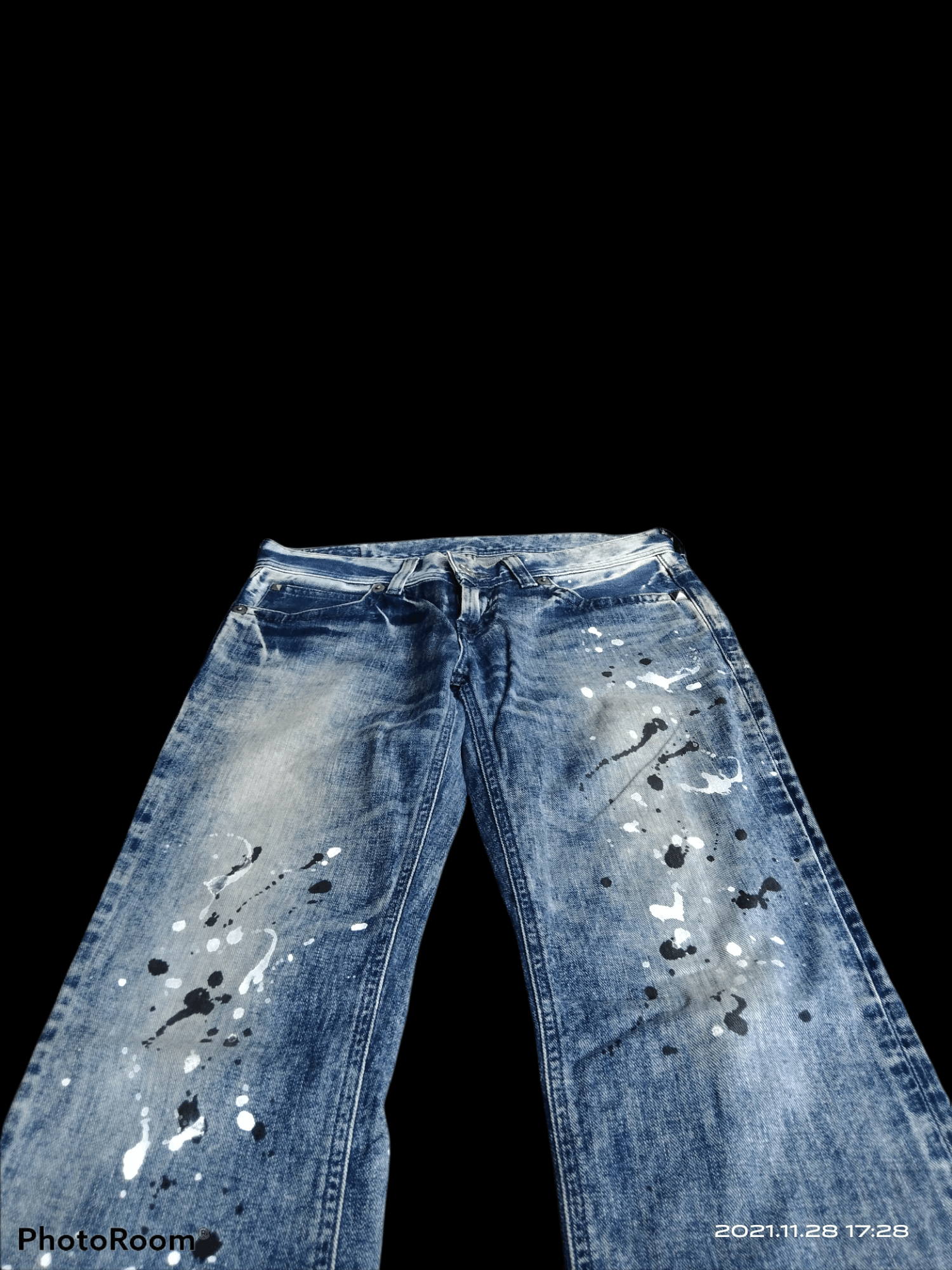 Edwin × Japanese Brand DiSTRESSED SPLATTER MADE IN JAPAN SOMETHING EDWIN Size US 32 / EU 48 - 3 Thumbnail