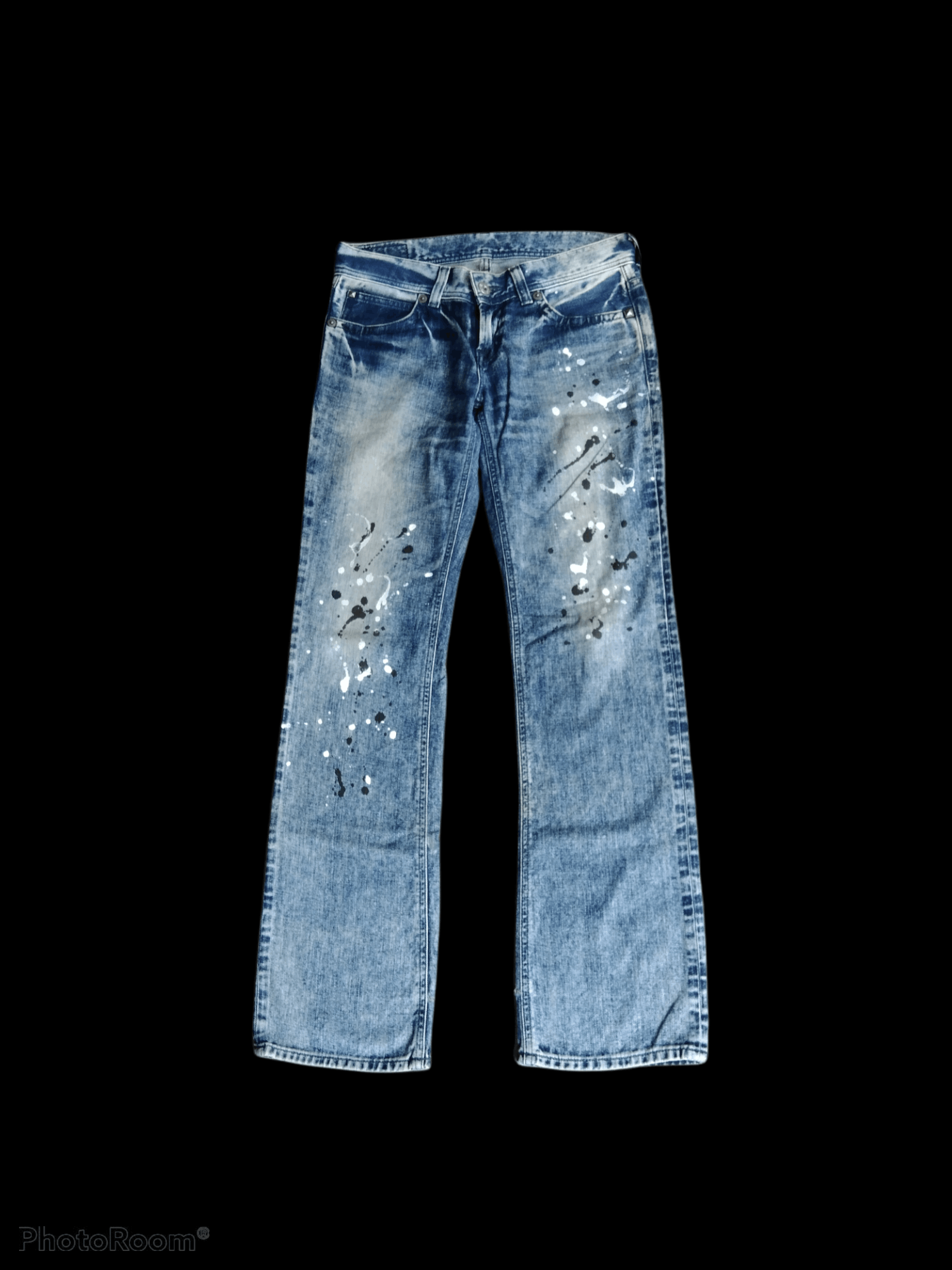 Edwin × Japanese Brand DiSTRESSED SPLATTER MADE IN JAPAN SOMETHING EDWIN Size US 32 / EU 48 - 1 Thumbnail