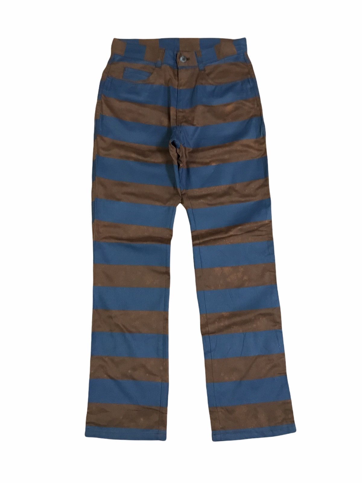 Helmut Lang Japanese Brand Algonquins Stripes Pants Helmut Lang Style Size US 26 / EU 42 - 1 Thumbnail