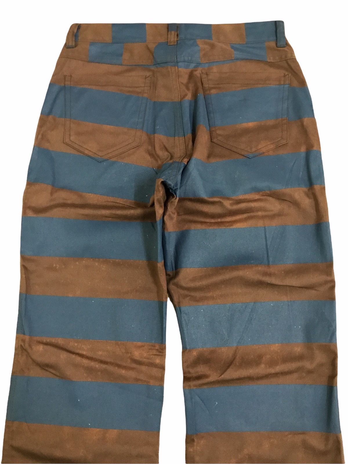 Helmut Lang Japanese Brand Algonquins Stripes Pants Helmut Lang Style Size US 26 / EU 42 - 4 Thumbnail