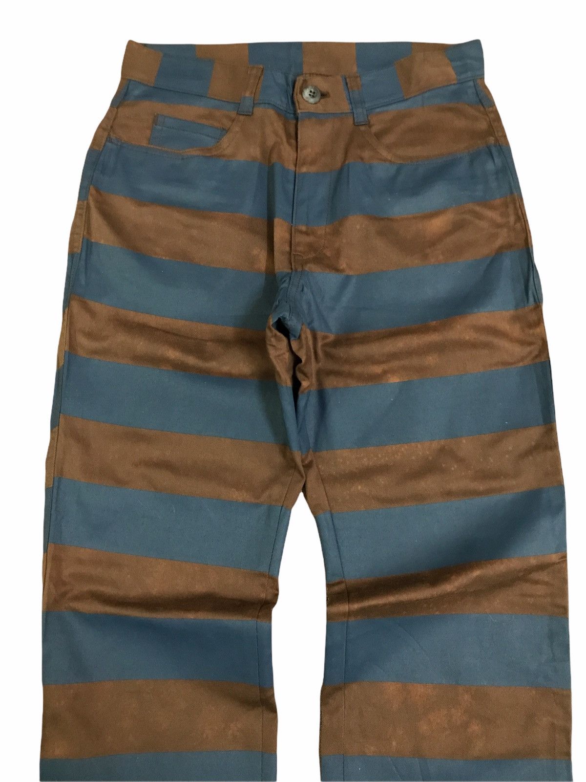 Helmut Lang Japanese Brand Algonquins Stripes Pants Helmut Lang Style Size US 26 / EU 42 - 3 Thumbnail