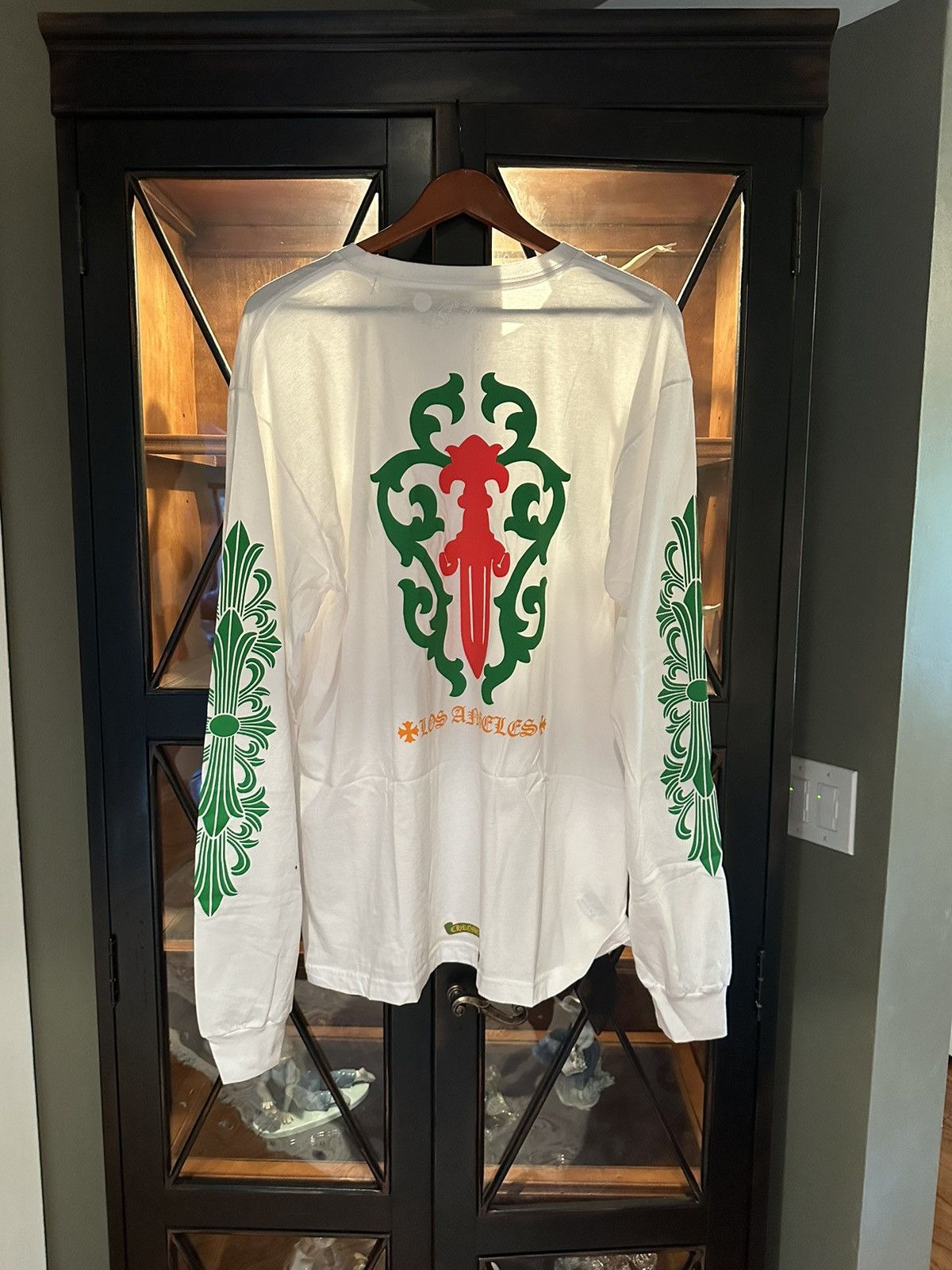 image of Chrome Hearts White Long Sleeve - Christmas Edition, Men's (Size 2XL)