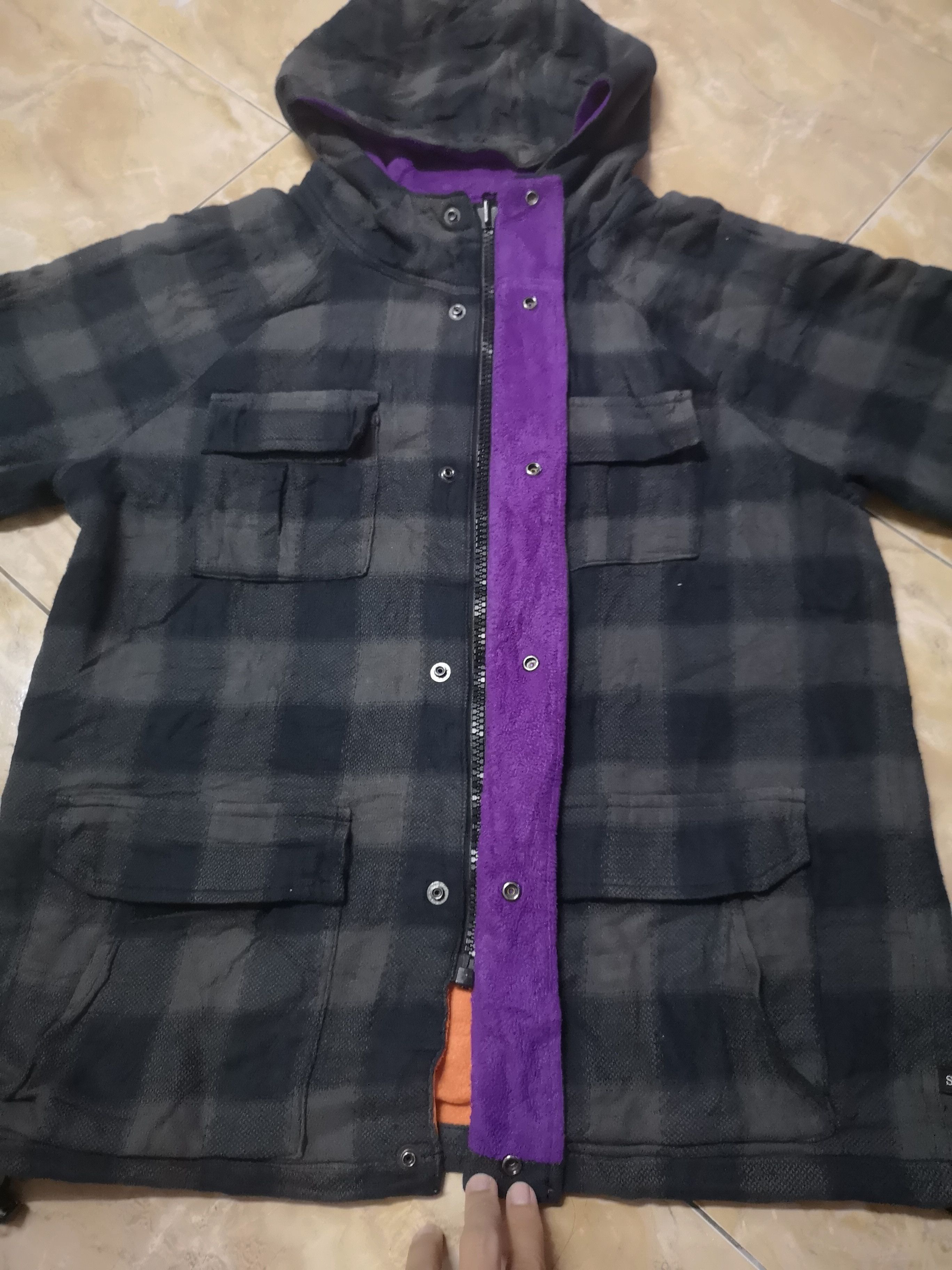 Japanese Brand Vintage SR'ES Reversible hoodie Size US L / EU 52-54 / 3 - 4 Thumbnail