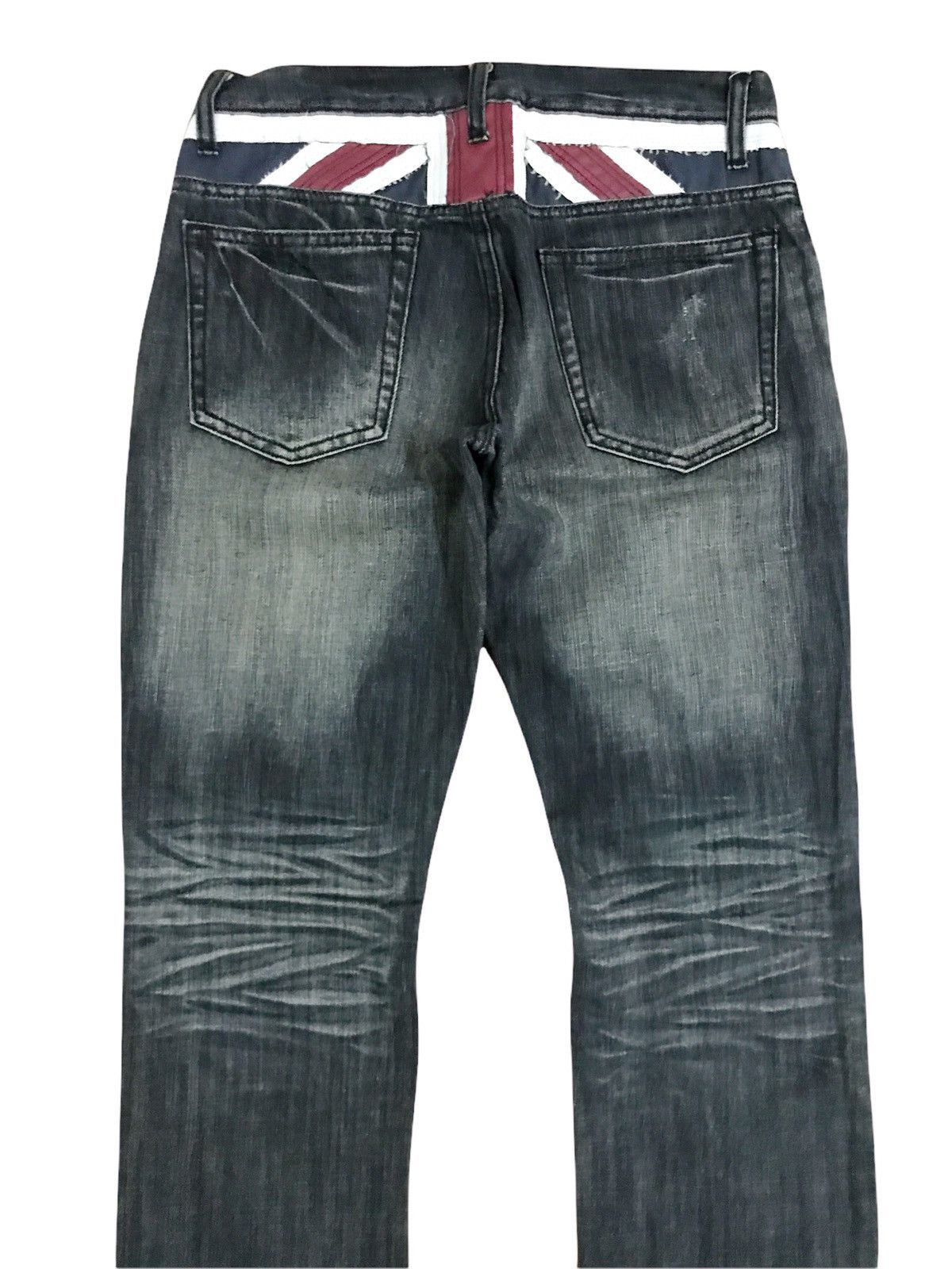 20471120 × In The Attic × Seditionaries Vintage Japanese Semantic Design Black Distressed Jeans Size US 28 / EU 44 - 4 Thumbnail