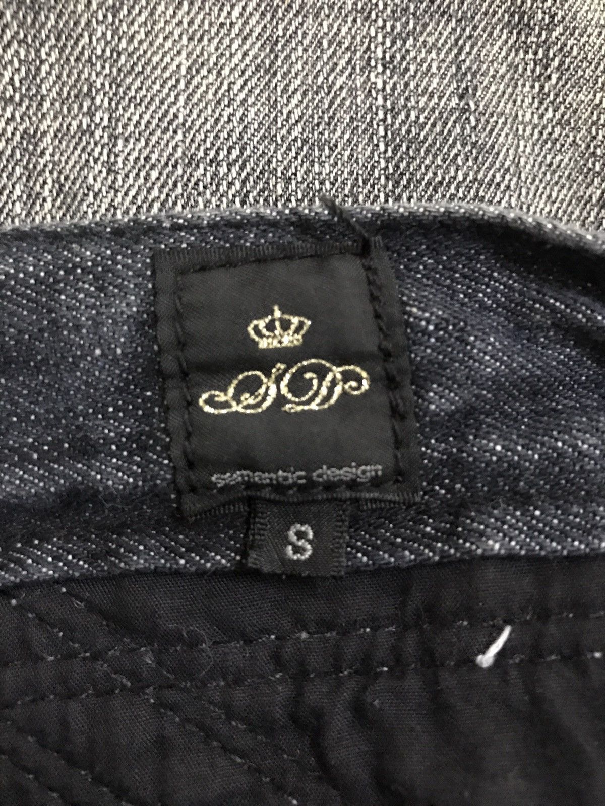 20471120 × In The Attic × Seditionaries Vintage Japanese Semantic Design Black Distressed Jeans Size US 28 / EU 44 - 7 Thumbnail