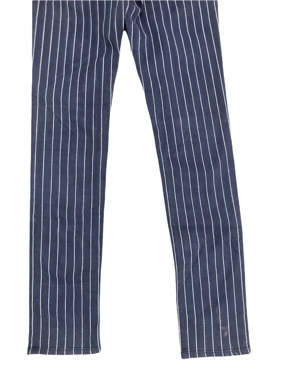 Japanese Brand Japanese Brand Heart Market Stripes Prisoner Skinny Pants Size US 26 / EU 42 - 5 Thumbnail