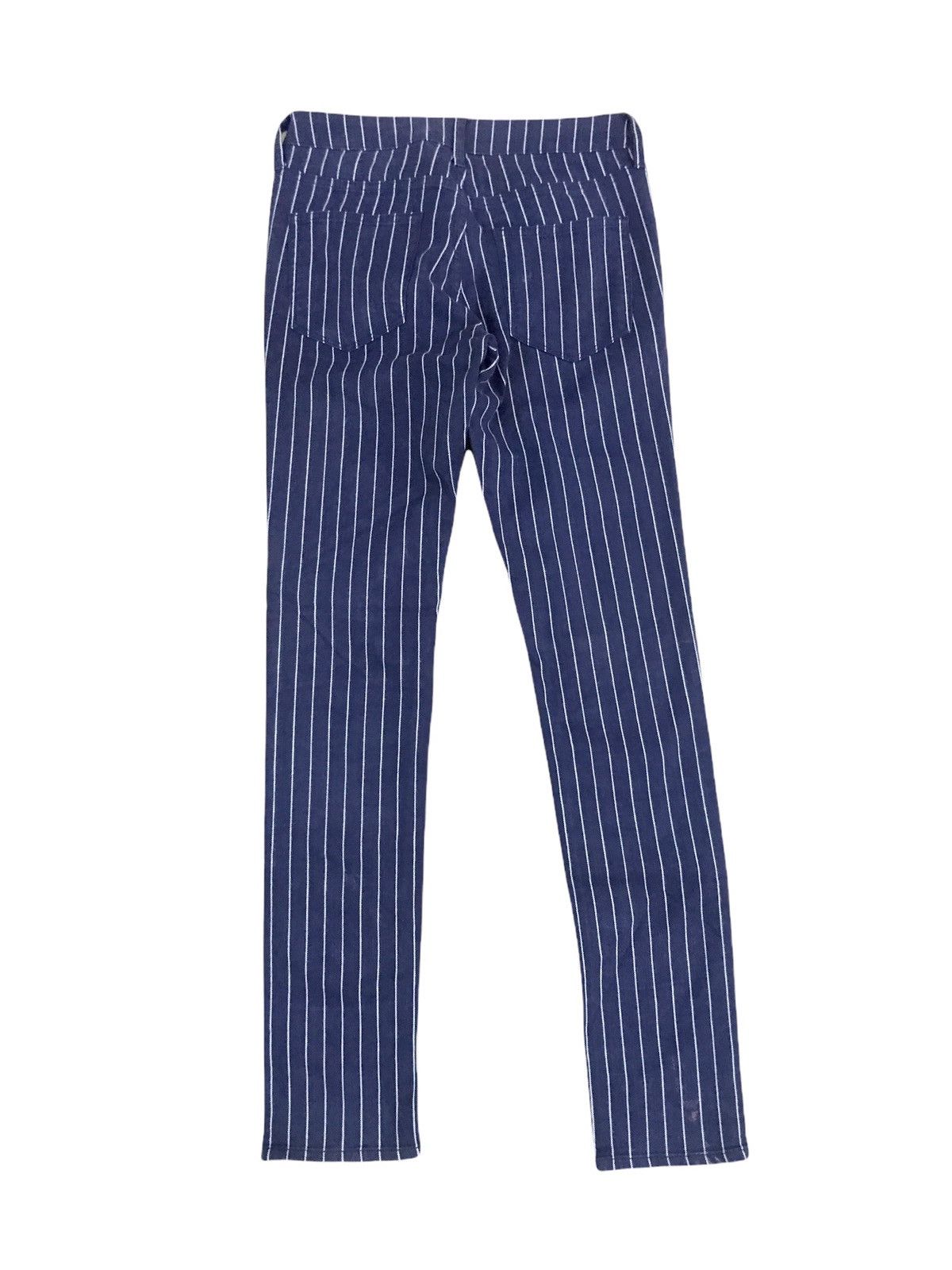 Japanese Brand Japanese Brand Heart Market Stripes Prisoner Skinny Pants Size US 26 / EU 42 - 2 Thumbnail
