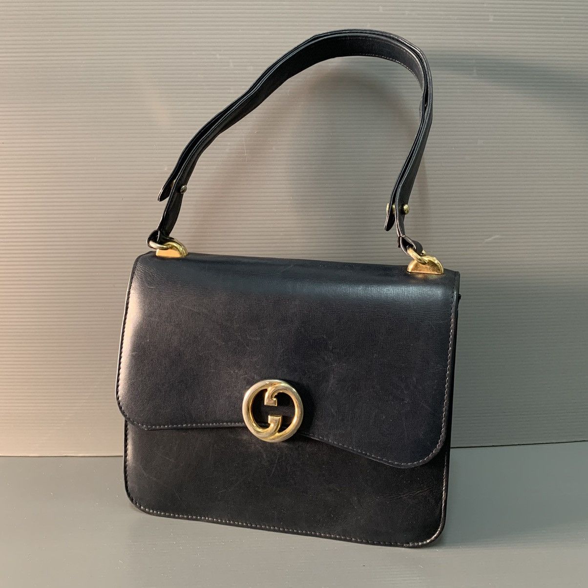 Gucci Gucci Leather Box Shoulder Bag Size ONE SIZE - 3 Thumbnail