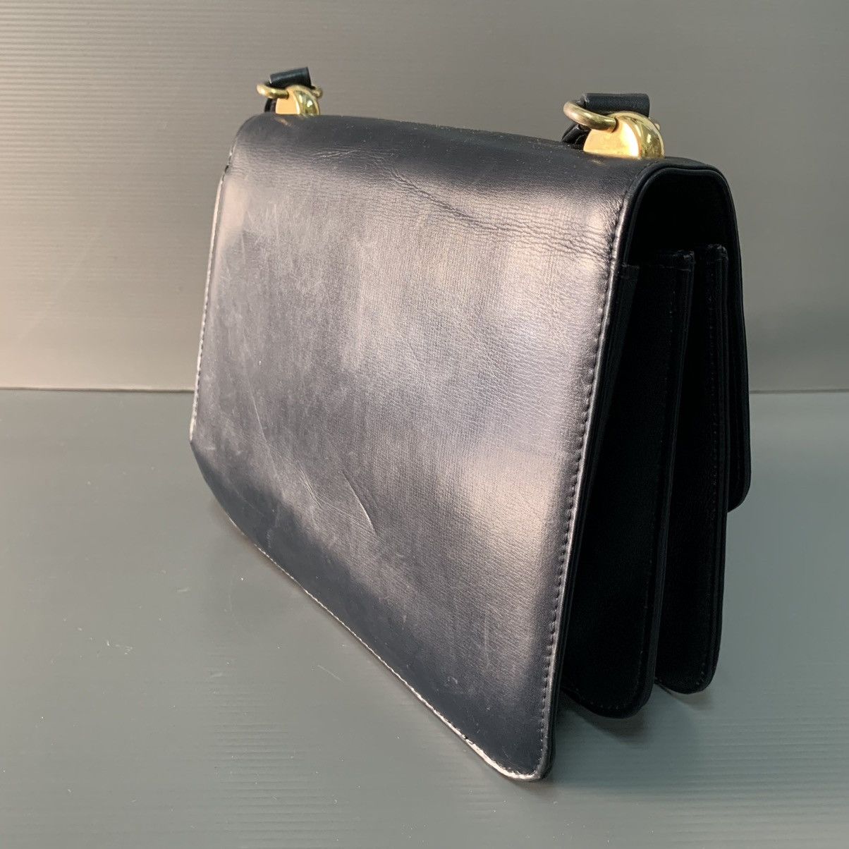 Gucci Gucci Leather Box Shoulder Bag Size ONE SIZE - 9 Thumbnail