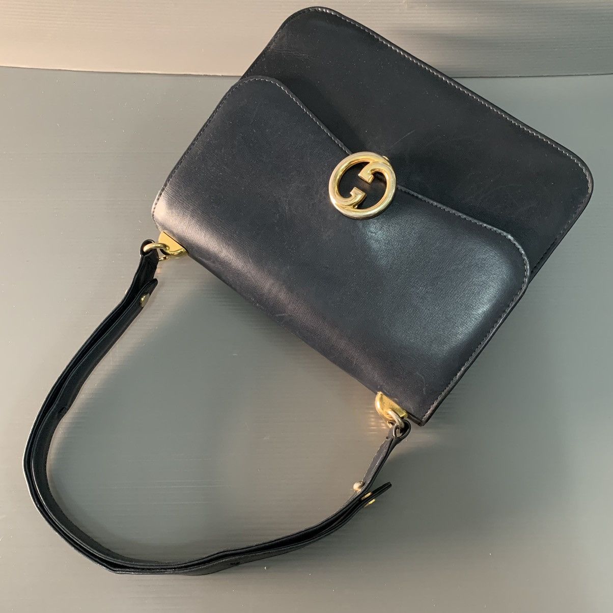 Gucci Gucci Leather Box Shoulder Bag Size ONE SIZE - 6 Thumbnail