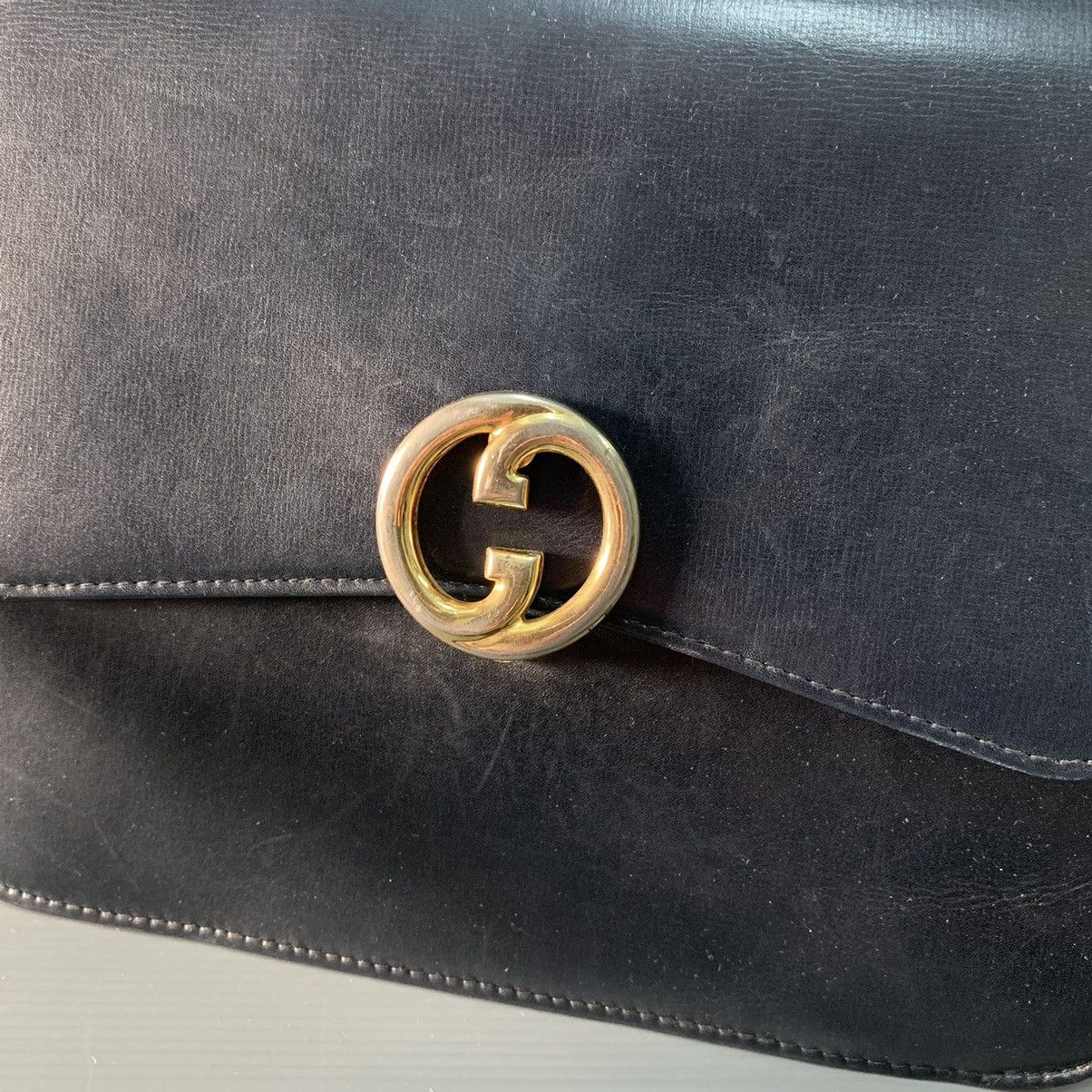 Gucci Gucci Leather Box Shoulder Bag Size ONE SIZE - 7 Thumbnail