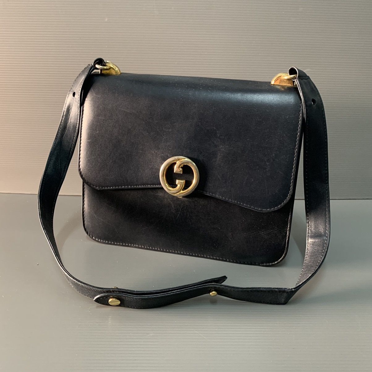 Gucci Gucci Leather Box Shoulder Bag Size ONE SIZE - 4 Thumbnail