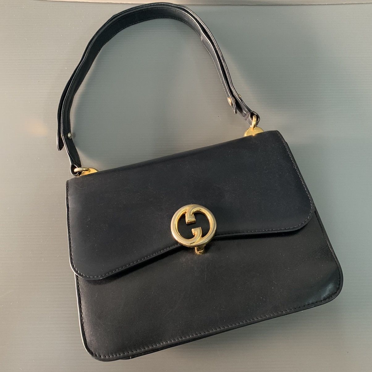 Gucci Gucci Leather Box Shoulder Bag Size ONE SIZE - 2 Thumbnail