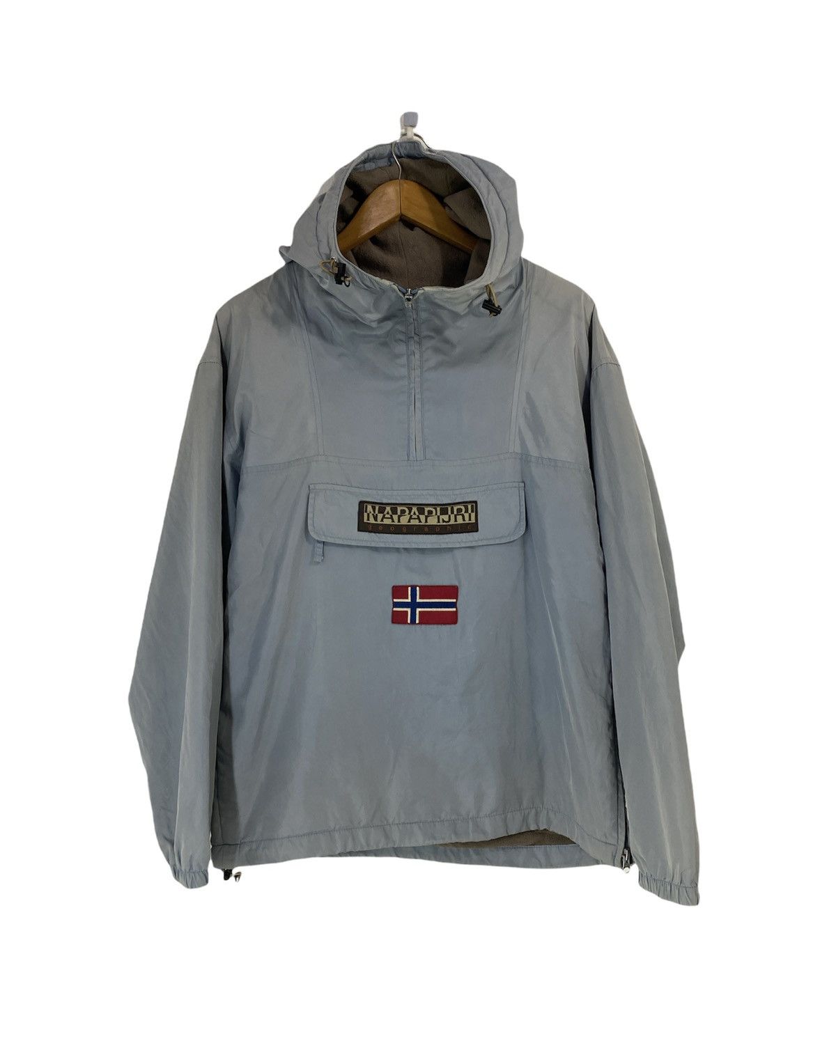 Napapijri Light Jacket With Hoodies Anorak Design big Logo