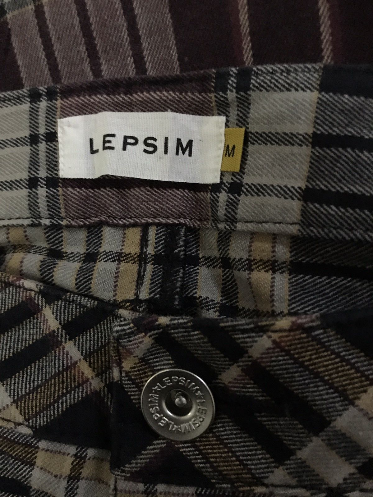 Japanese Brand Japanese Brand Lepsim Punk Checkered Pants Size US 26 / EU 42 - 8 Thumbnail