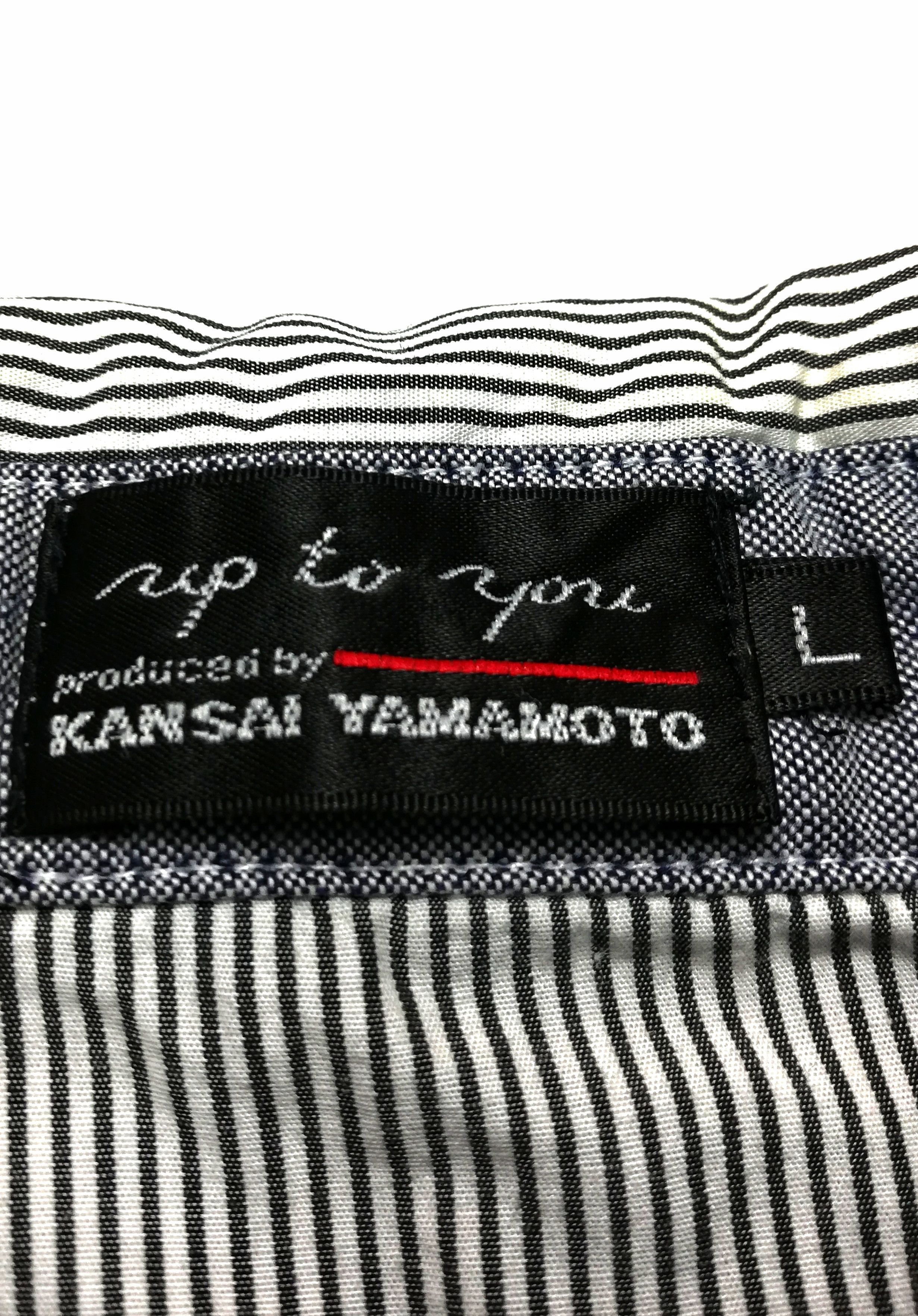 Kansai Yamamoto 🔥Kansai Yamamoto Pullover Half Button Up Stripe Sweatshirt Size US L / EU 52-54 / 3 - 5 Thumbnail