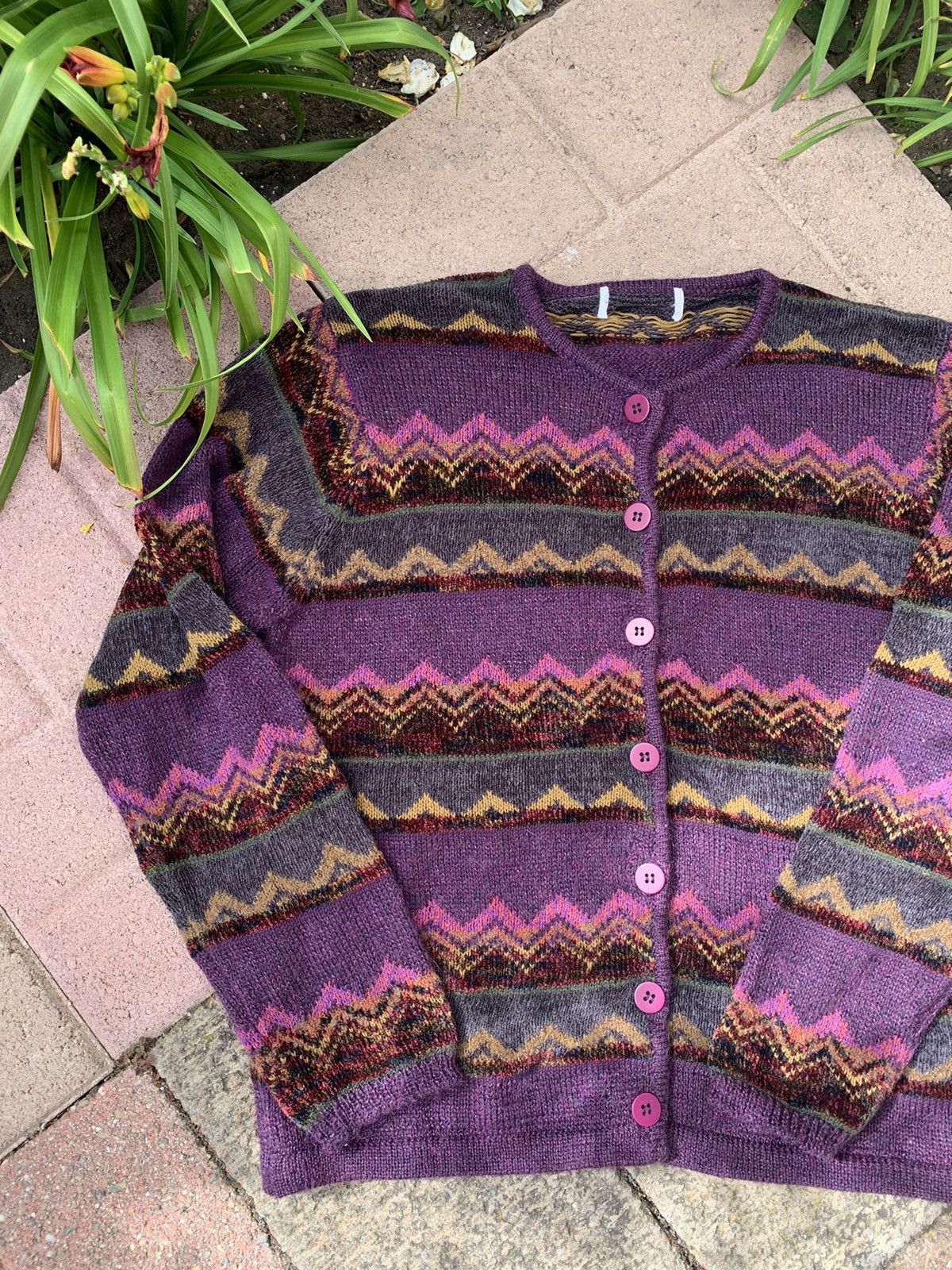 Japanese Brand RARE vintage mohair blend cardigan sweater Size US M / EU 48-50 / 2 - 1 Thumbnail