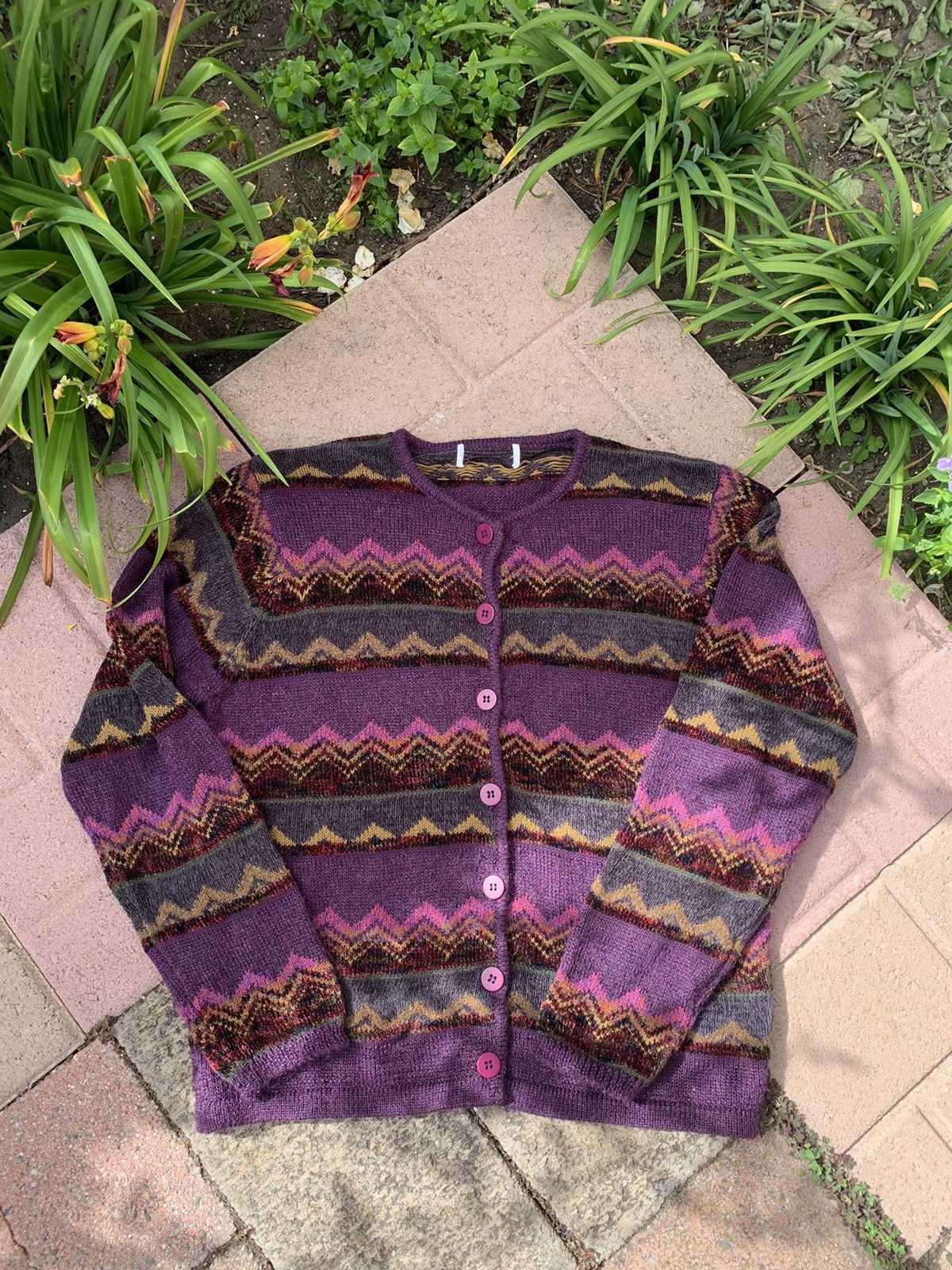 Japanese Brand RARE vintage mohair blend cardigan sweater Size US M / EU 48-50 / 2 - 3 Thumbnail