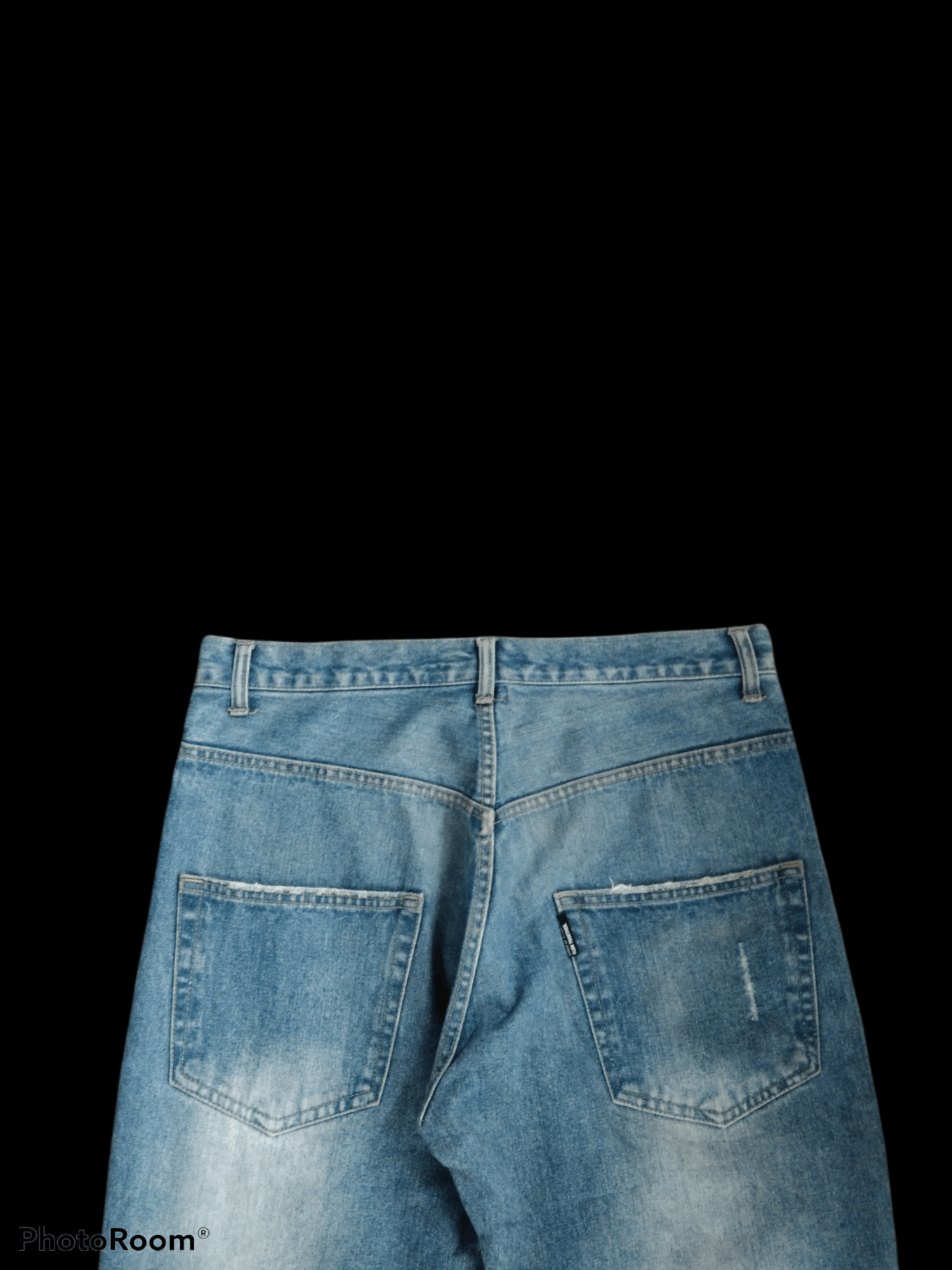 Japanese Brand DISTRESSED RIPED TWIST JAPANESE BRAND CONFUSE DENIM PANTA Size US 34 / EU 50 - 4 Thumbnail