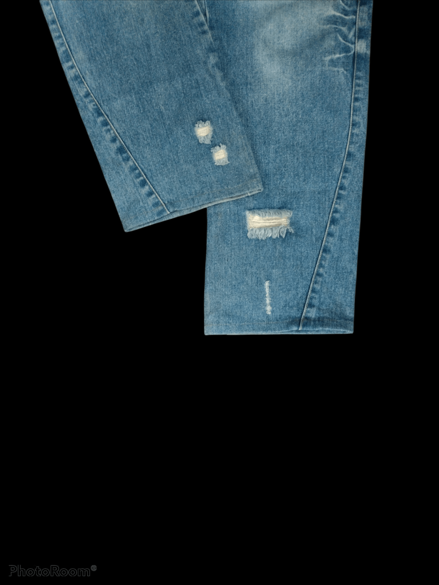 Japanese Brand DISTRESSED RIPED TWIST JAPANESE BRAND CONFUSE DENIM PANTA Size US 34 / EU 50 - 5 Thumbnail