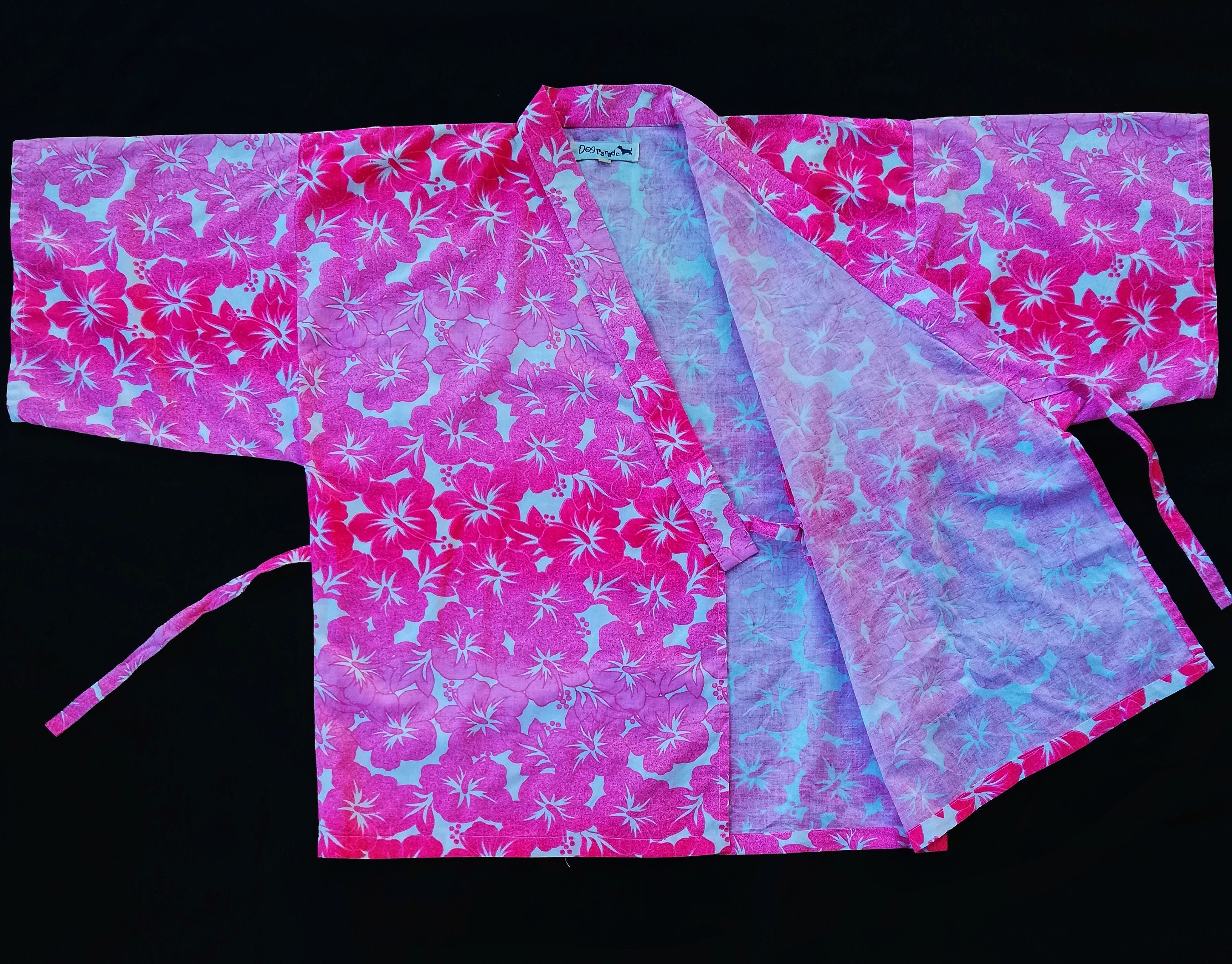 🔥Dog Parade Kimono Japan Dragon HAWAIIAN Floral Fullprint