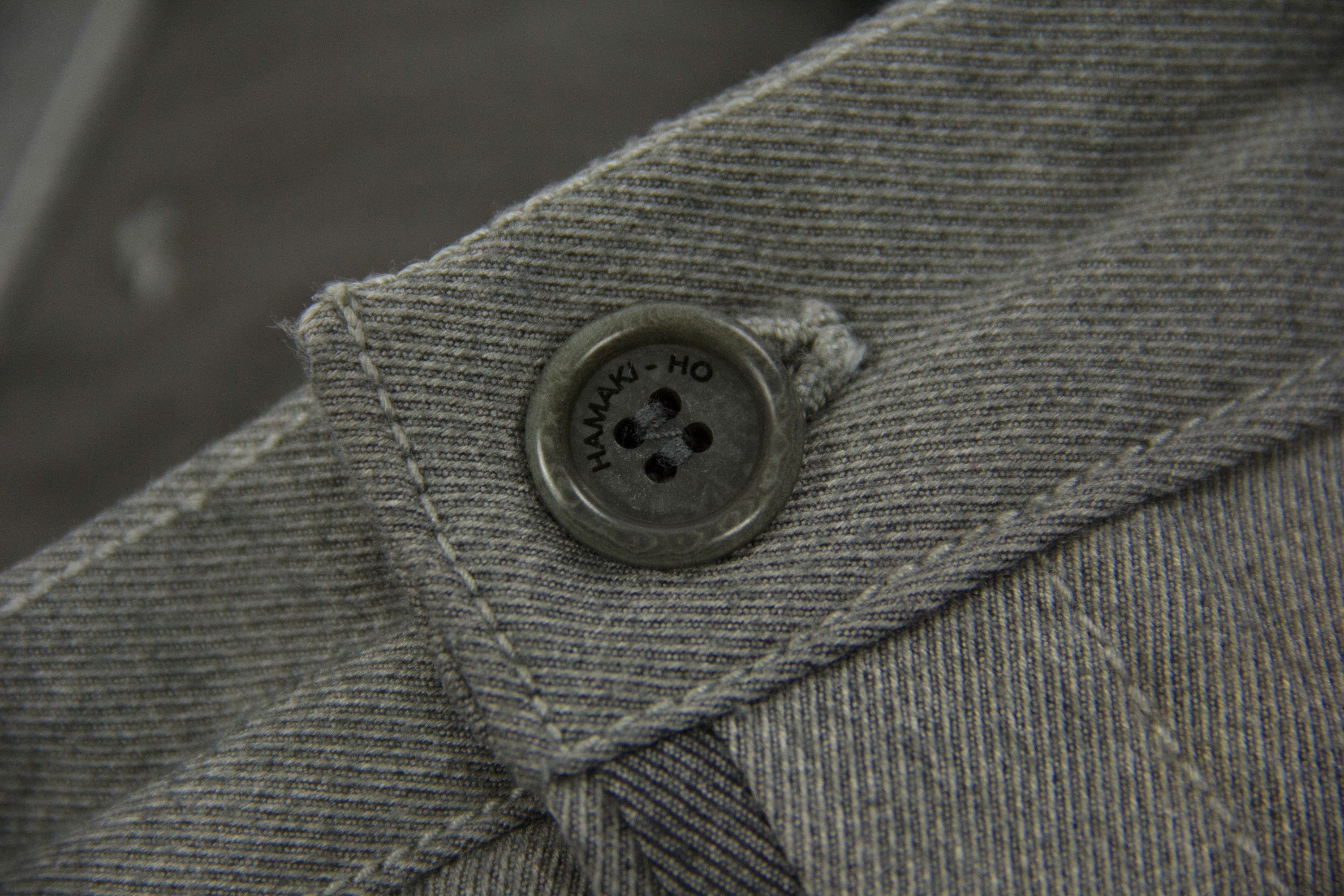 HAMAKI-HO HAMAKI-HO Men's Gray Twill Cargo Pants, EU 54, USA 44 Size US 38 / EU 54 - 4 Thumbnail