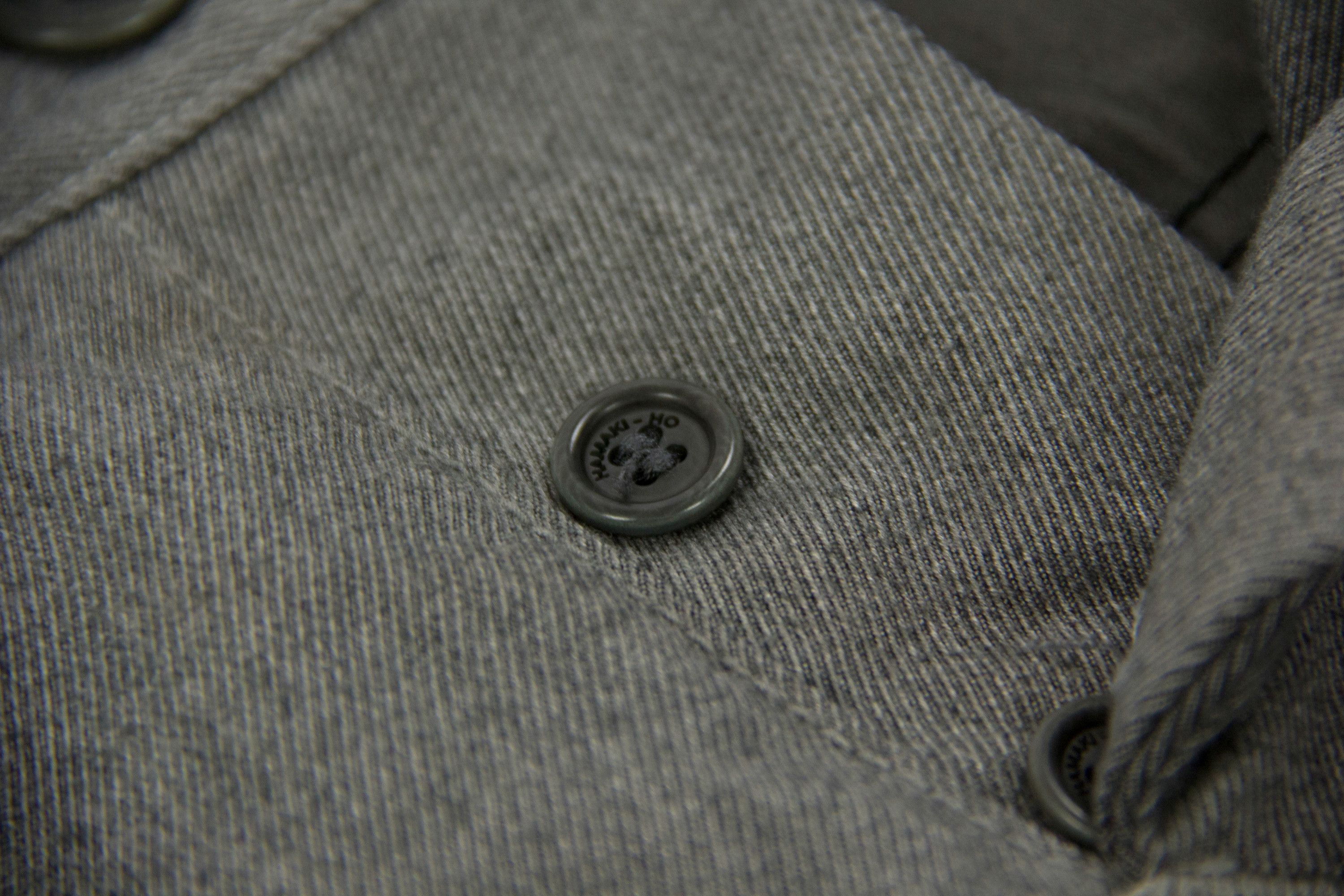 HAMAKI-HO HAMAKI-HO Men's Gray Twill Cargo Pants, EU 54, USA 44 Size US 38 / EU 54 - 5 Thumbnail